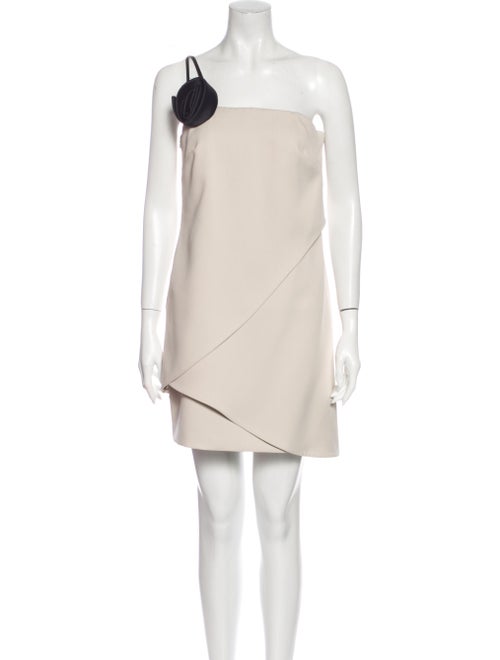 Halston Heritage One-Shoulder Mini Dress