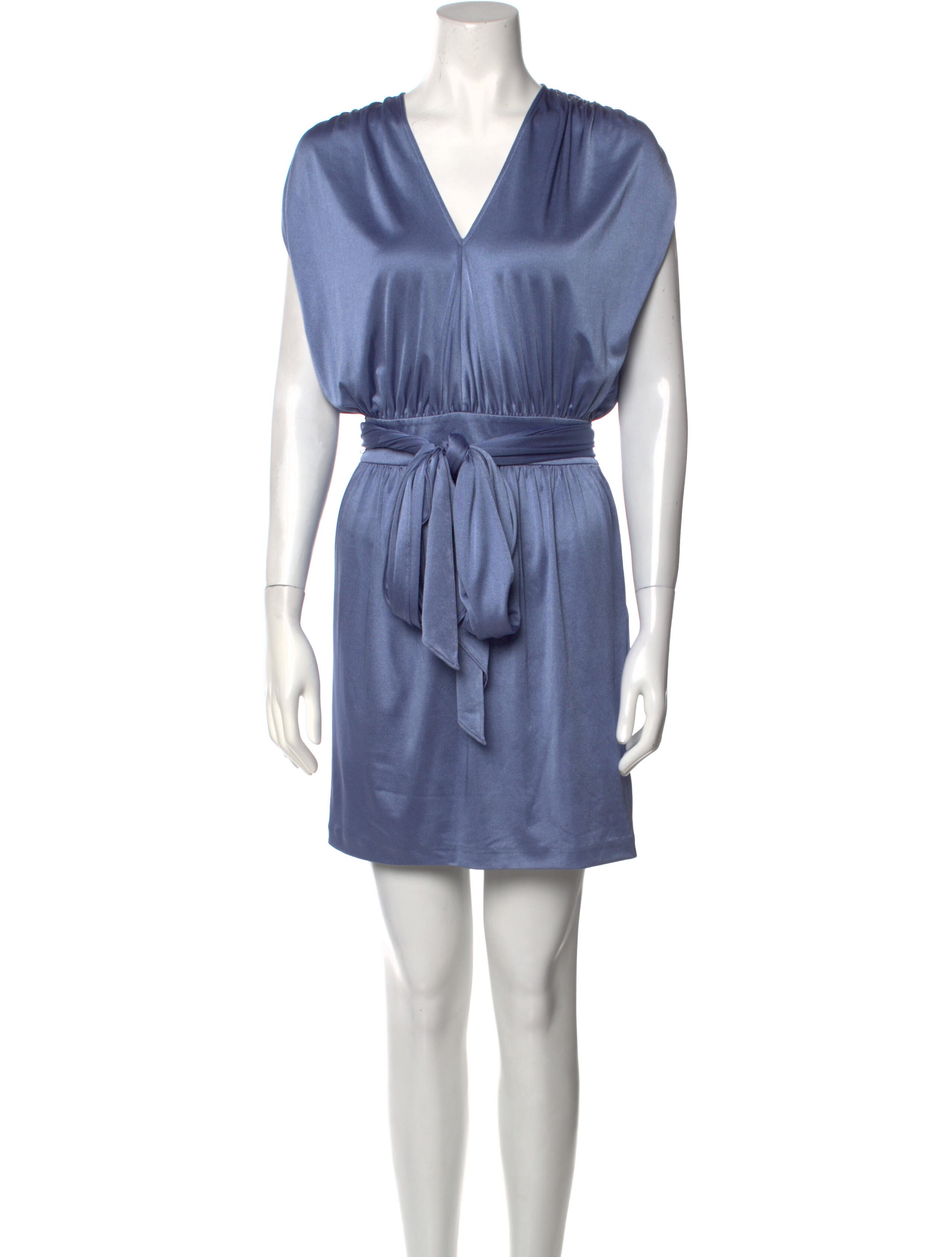 Halston Heritage V-Neck Mini Dress