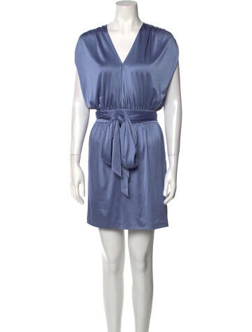 Halston Heritage Dresses V-Neck Mini Dress XS