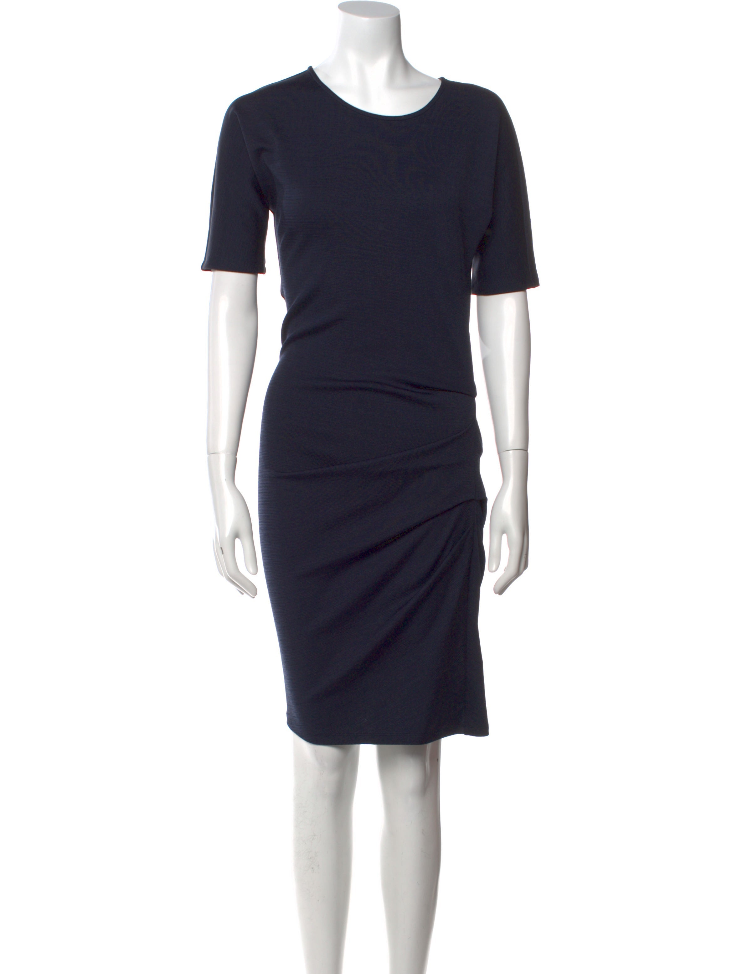 Halston Heritage Crew Neck Knee-Length Dress