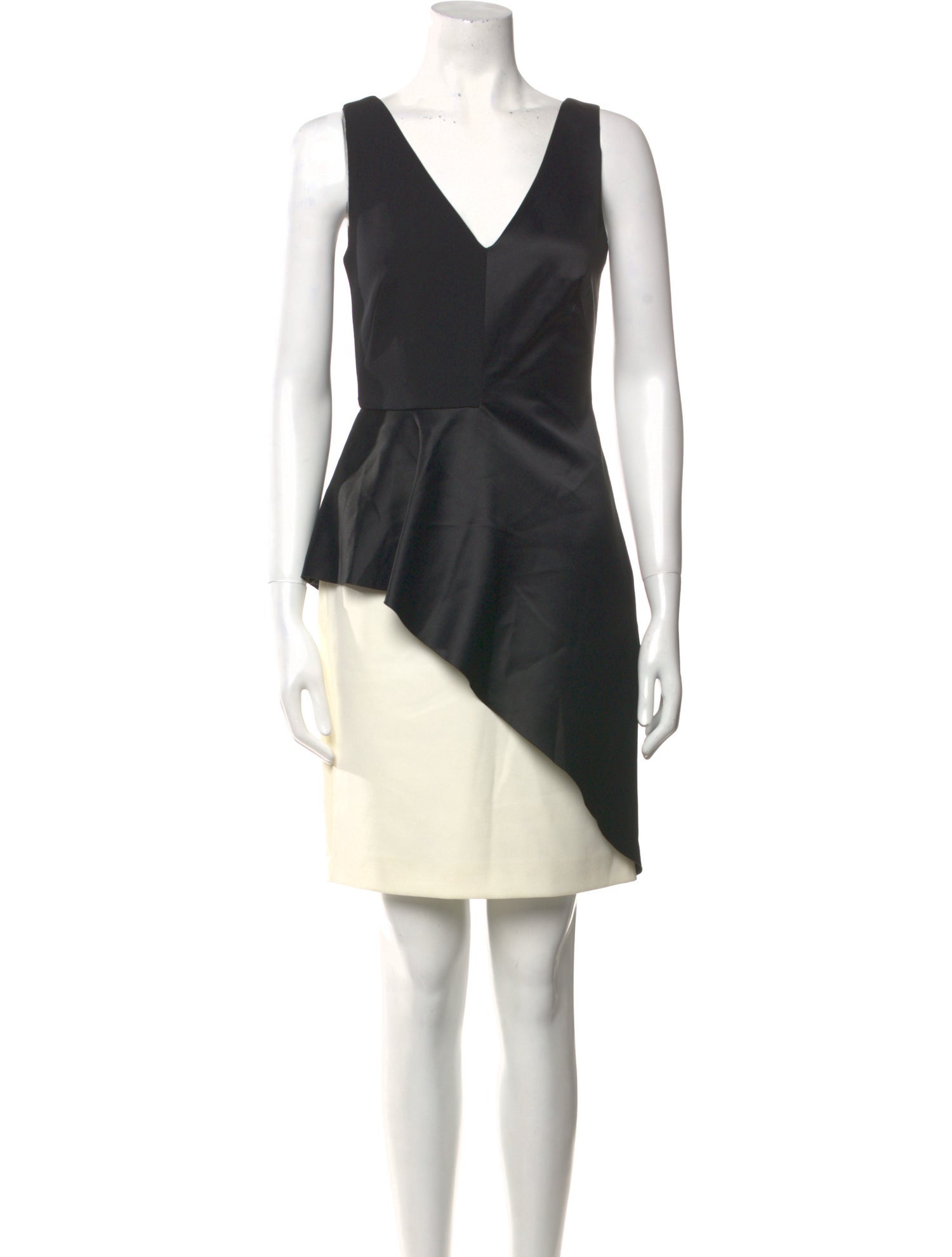 Halston Heritage V-Neck Mini Dress