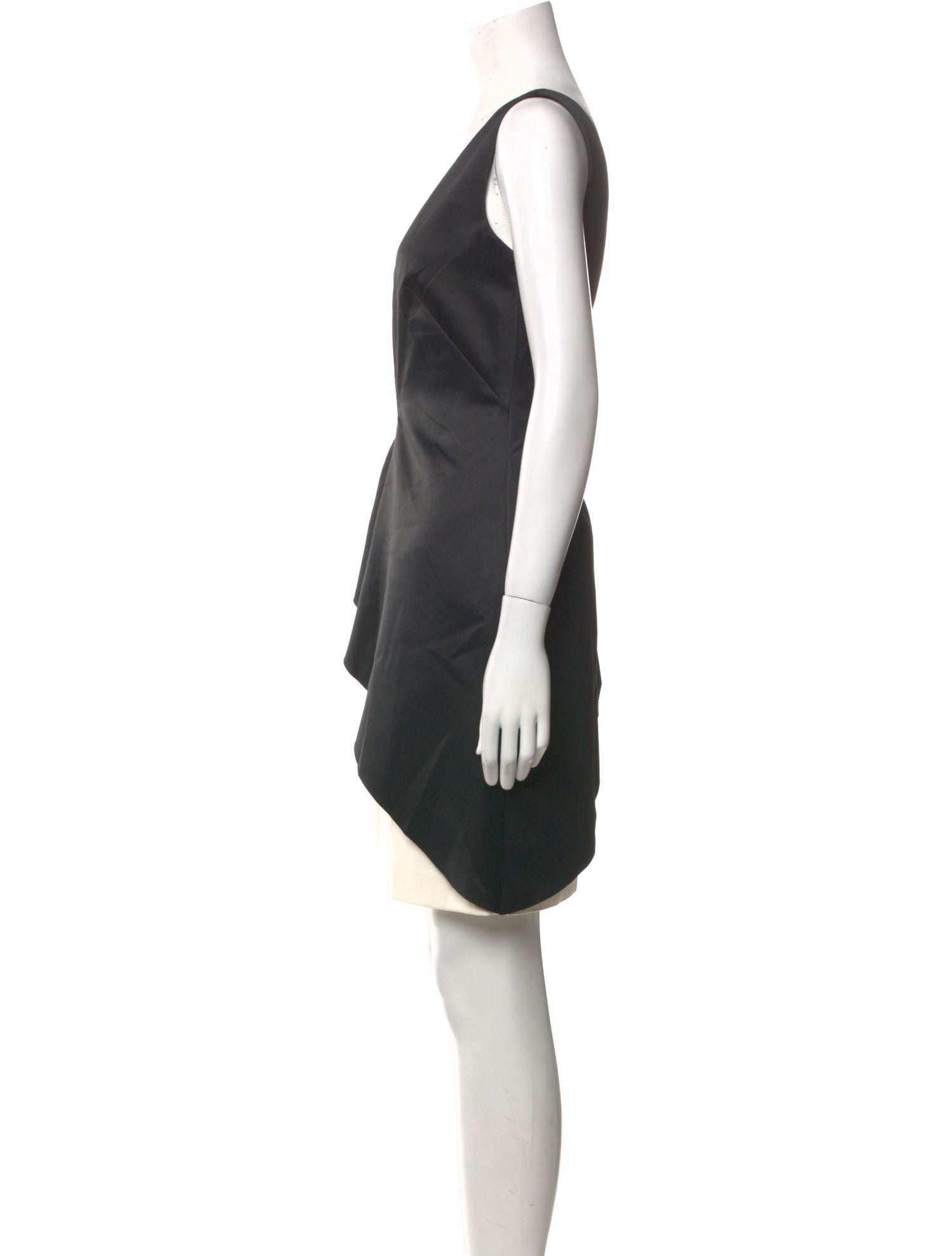 Halston Heritage V-Neck Mini Dress