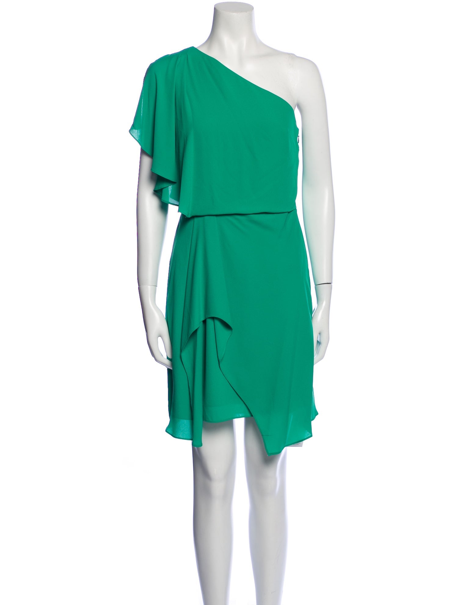 Halston Heritage One-Shoulder Mini Dress w/ Tags - Green Dresses, Clothing - WH160829 | The RealReal Halston Heritage One-Shoulder Mini Dress w/ Tags - Green Dresses, Clothing - WH160829 | The RealReal