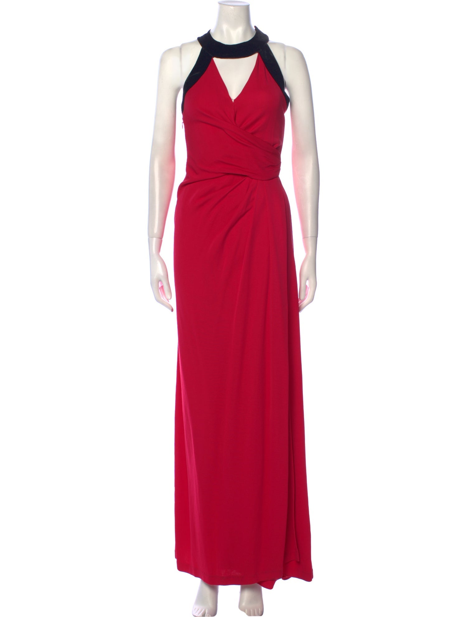 Halston Heritage Halterneck Long Dress