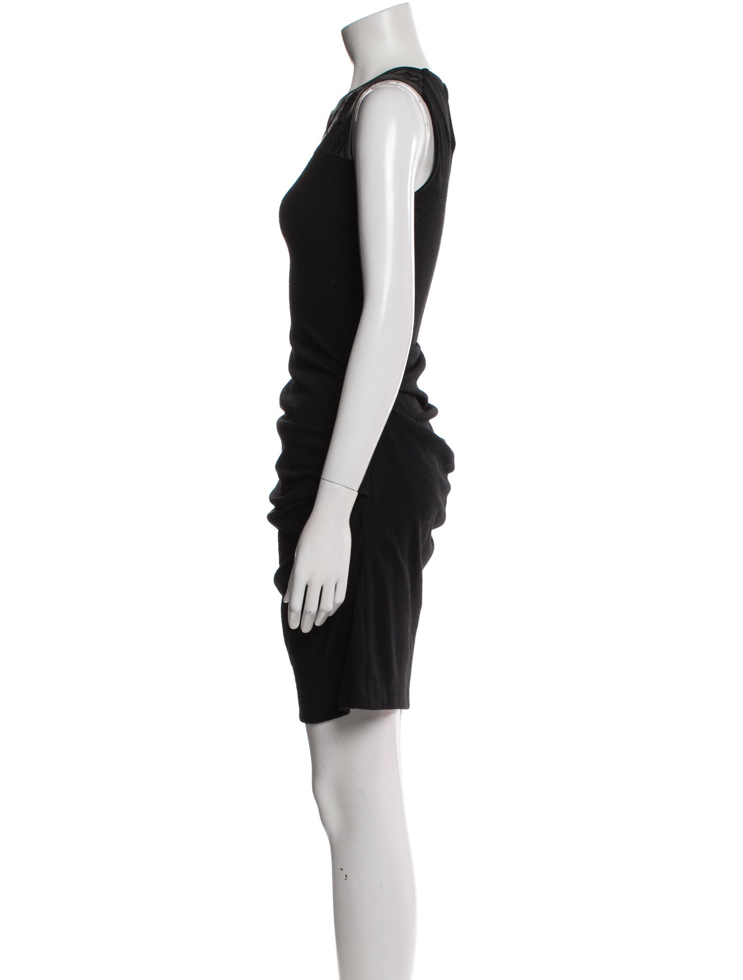 Halston Heritage Crew Neck Mini Dress