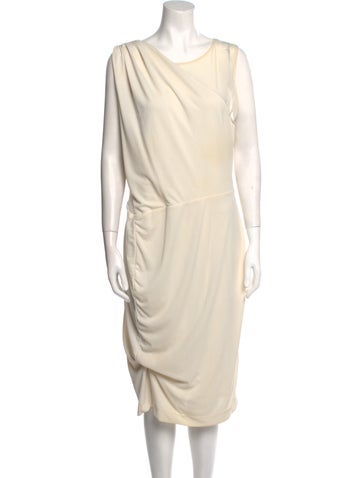 Halston Heritage Dresses Cowl Neck Midi Length Dress US 14 | XL