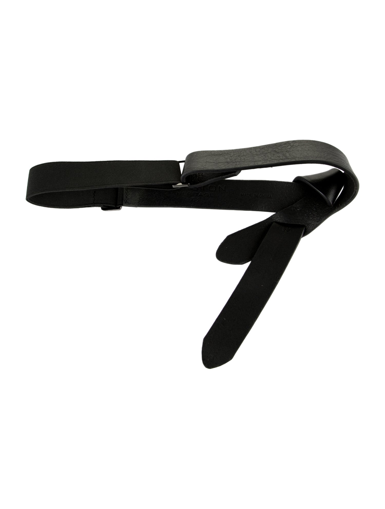 Halston Heritage Skinny Leather Belt