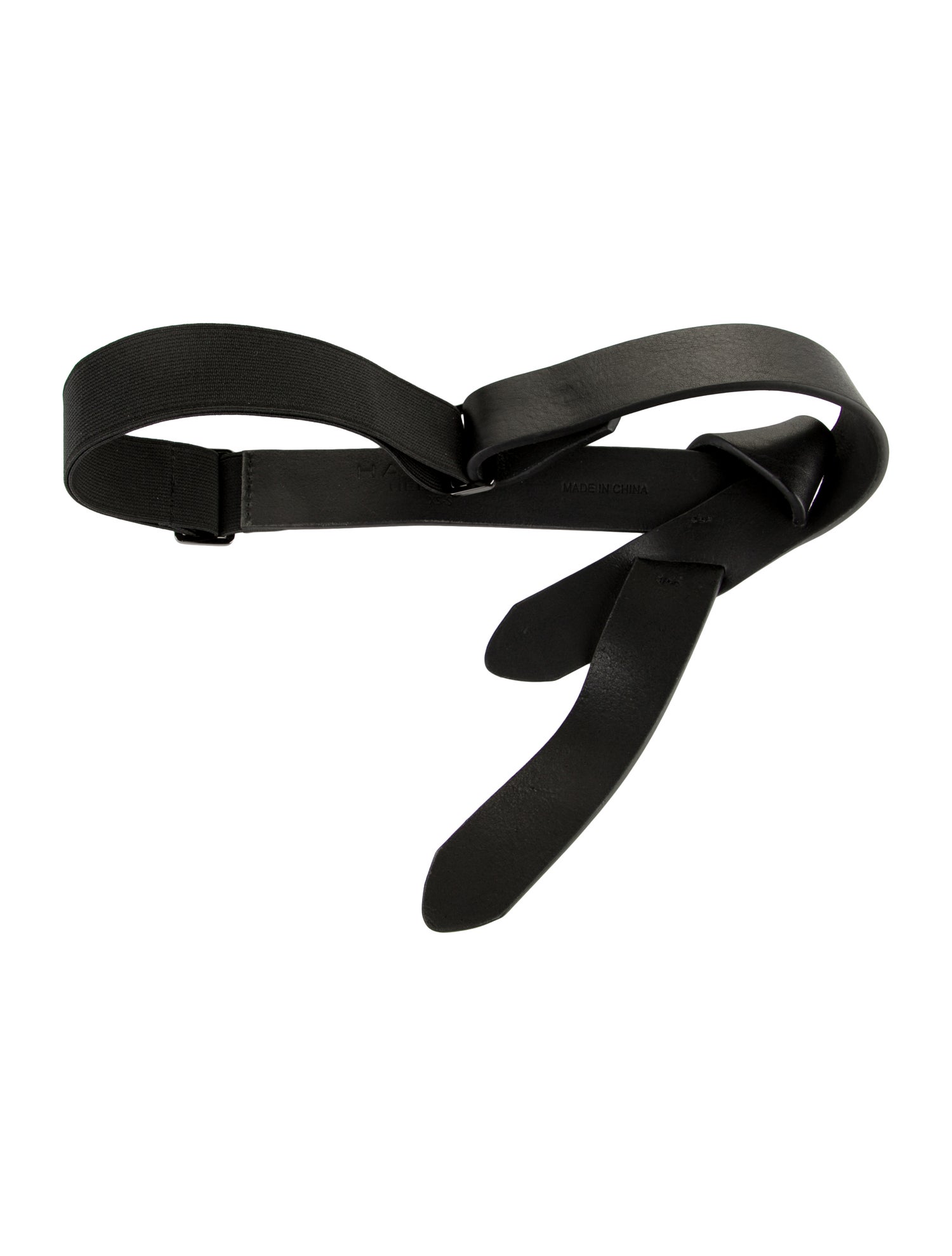 Halston Heritage Skinny Leather Belt