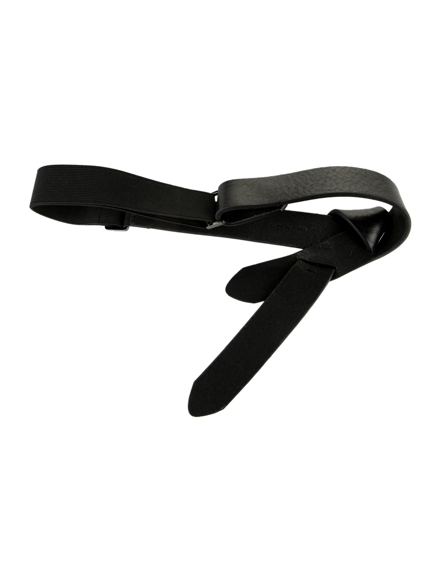 Halston Heritage Skinny Leather Belt