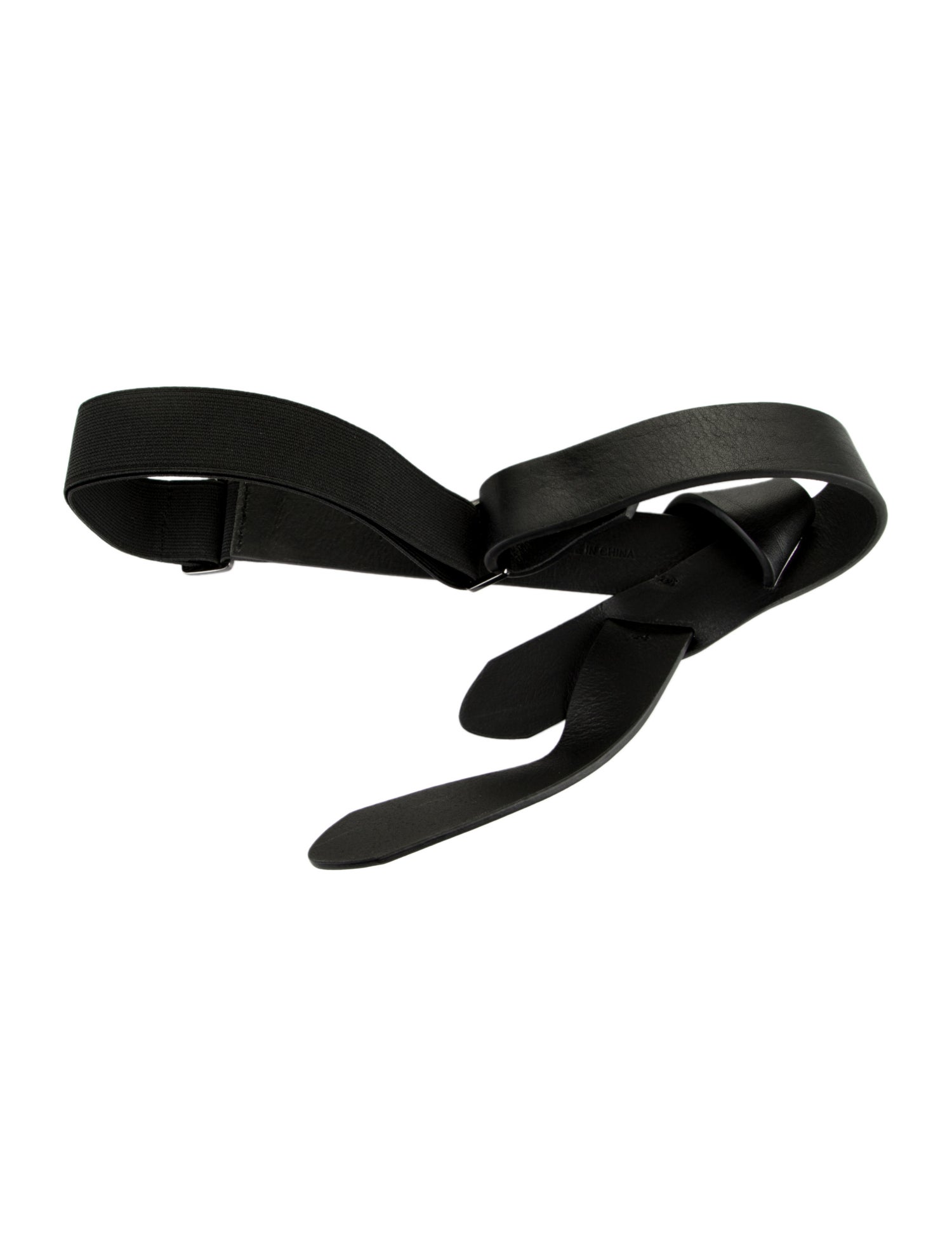 Halston Heritage Skinny Leather Belt