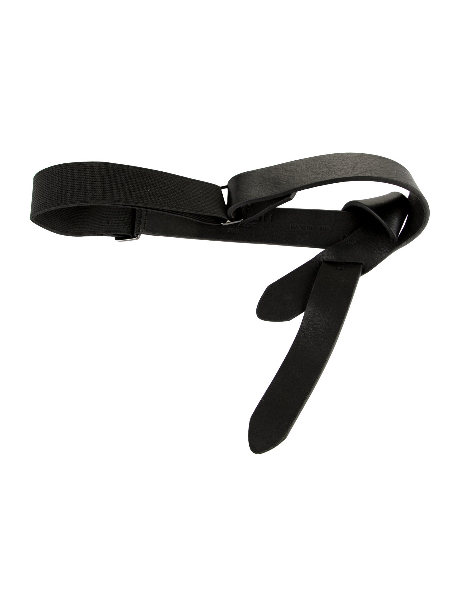 Halston Heritage Skinny Leather Belt