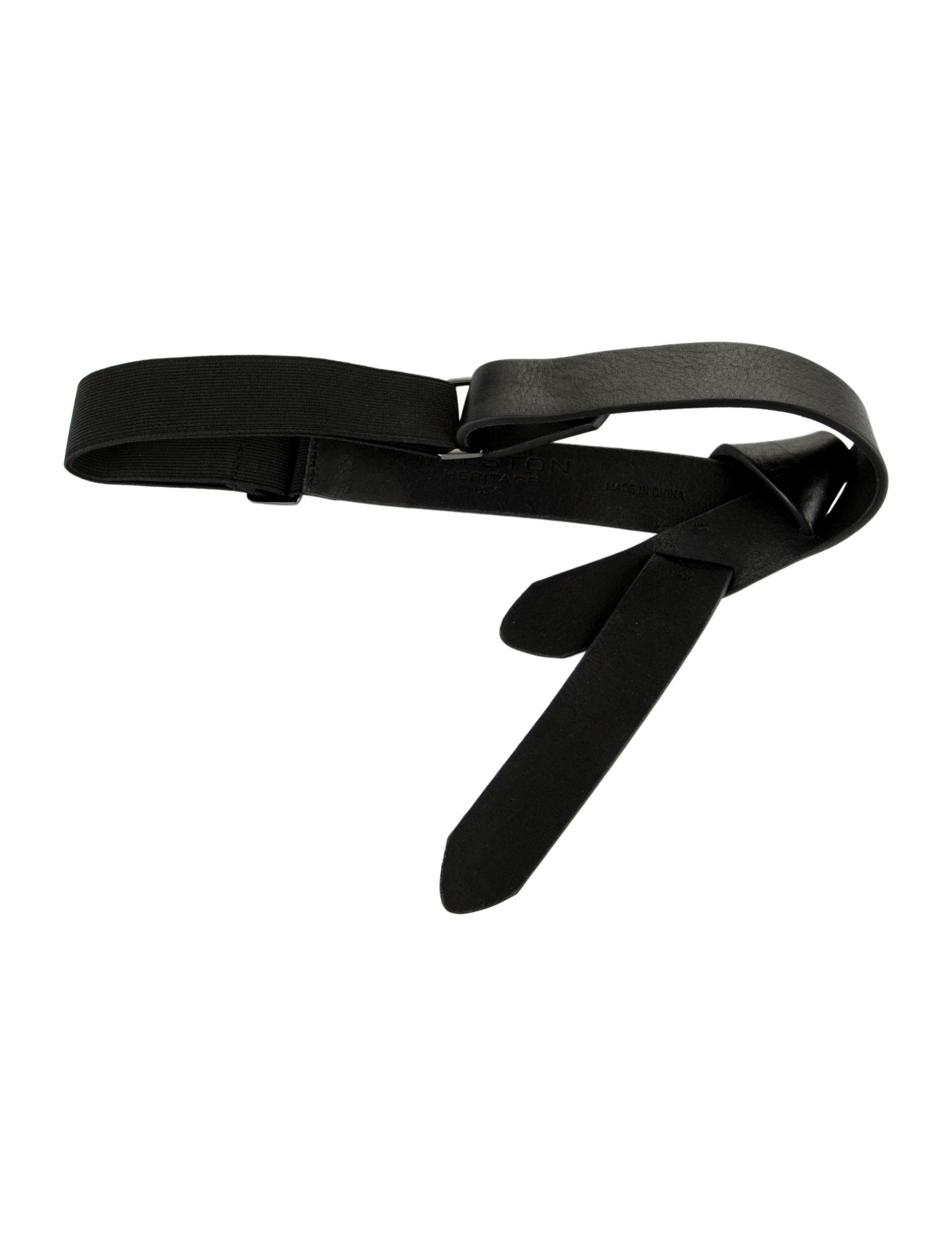 Halston Heritage Skinny Leather Belt