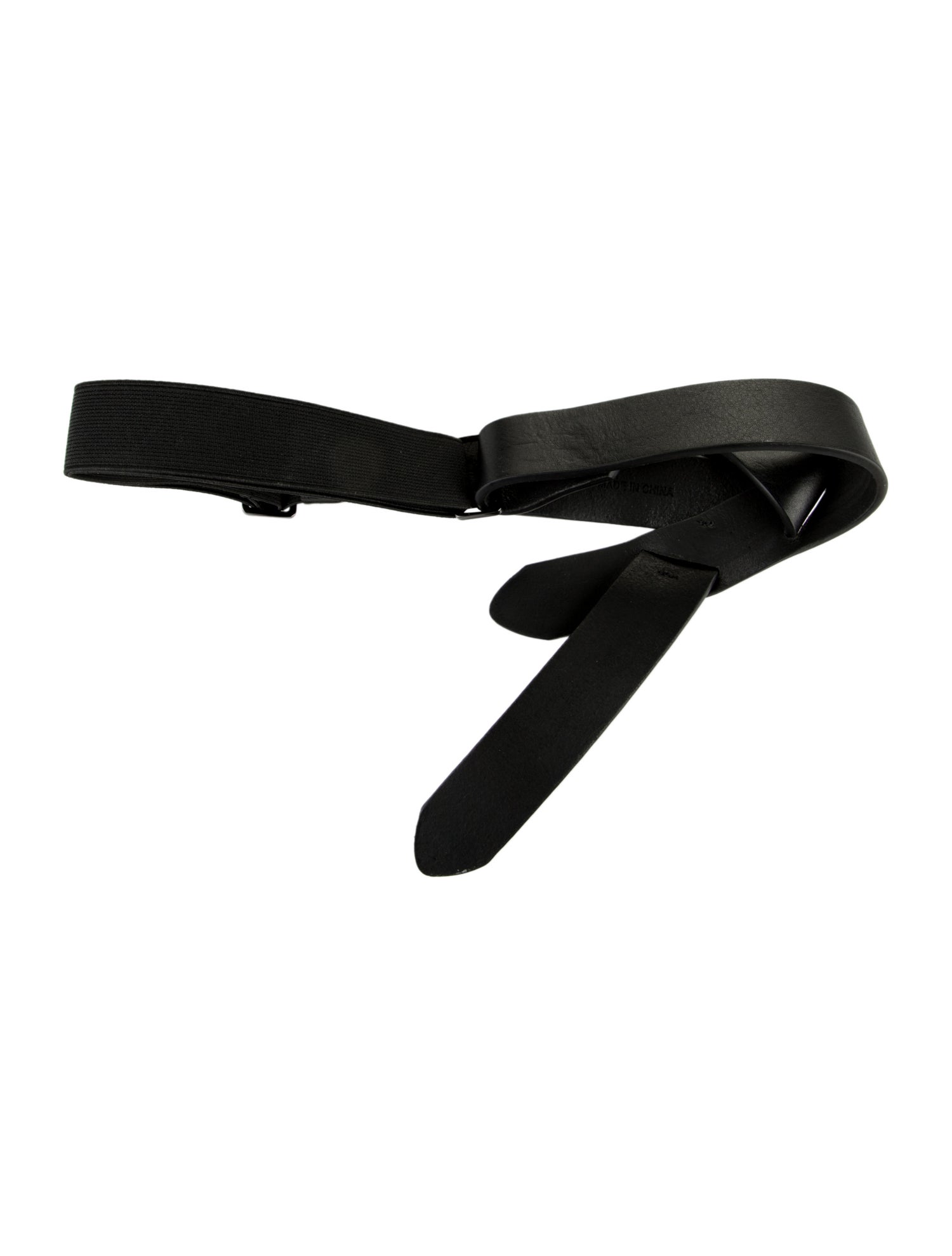 Halston Heritage Skinny Leather Belt
