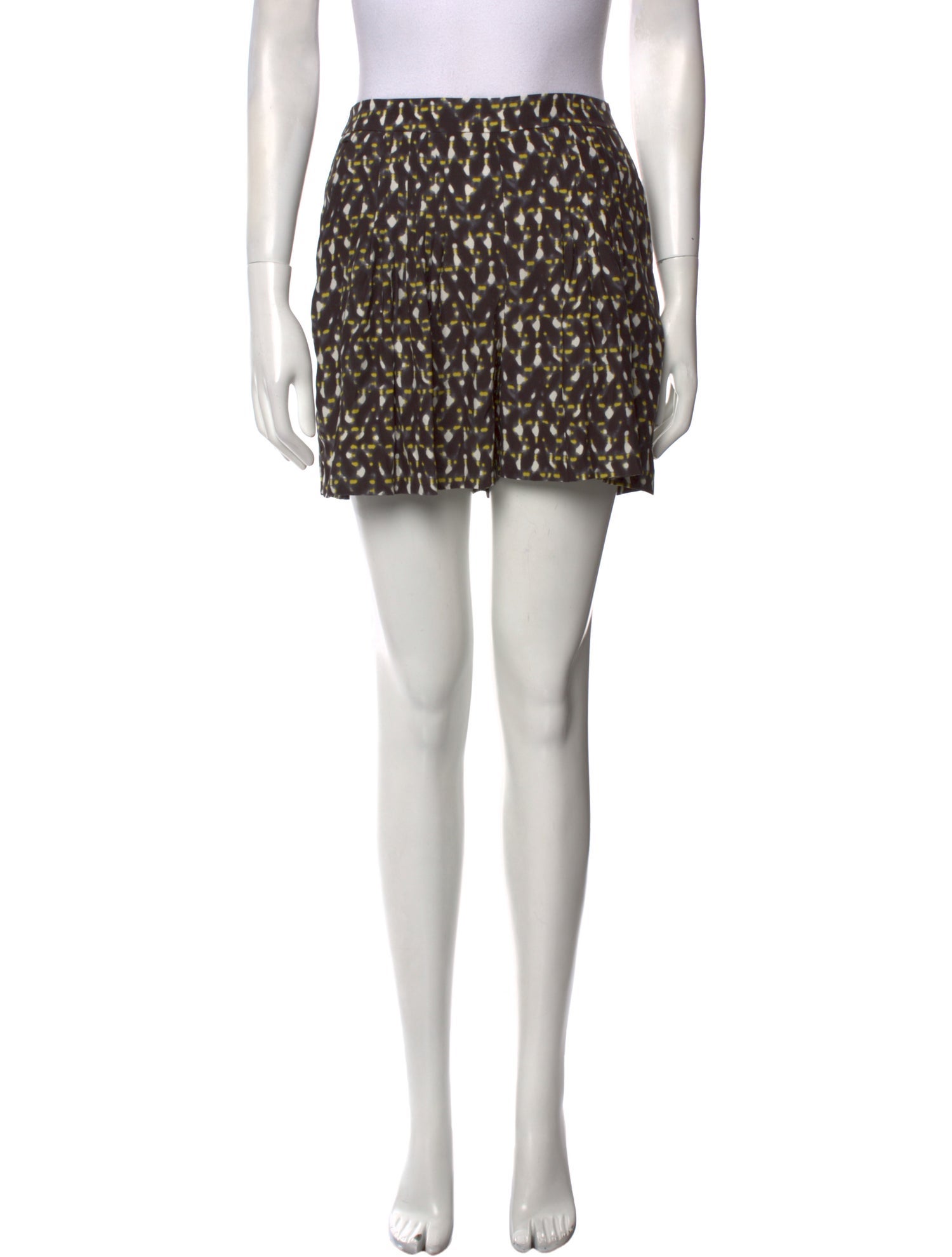 Halston Heritage Silk Mini Shorts