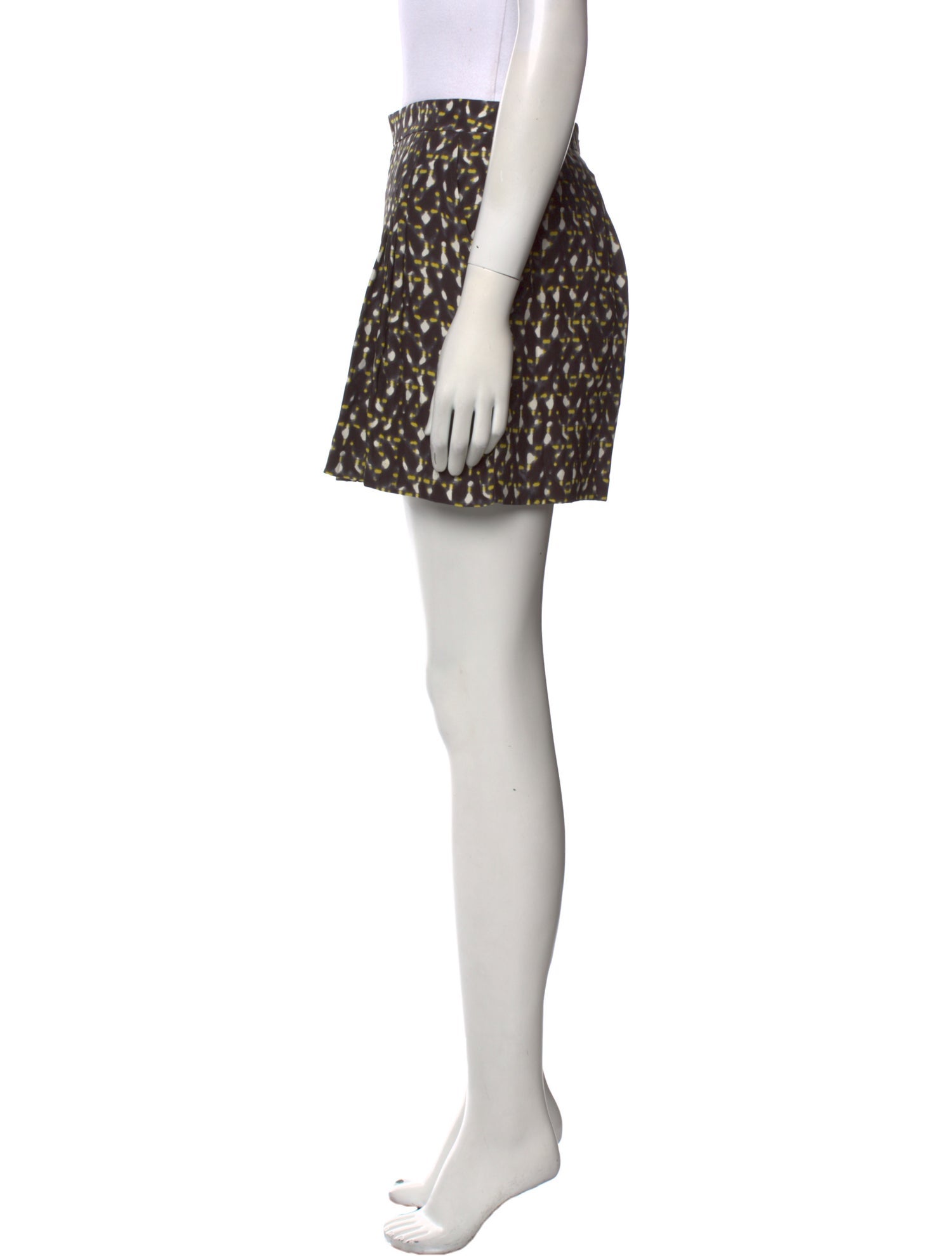 Halston Heritage Silk Mini Shorts