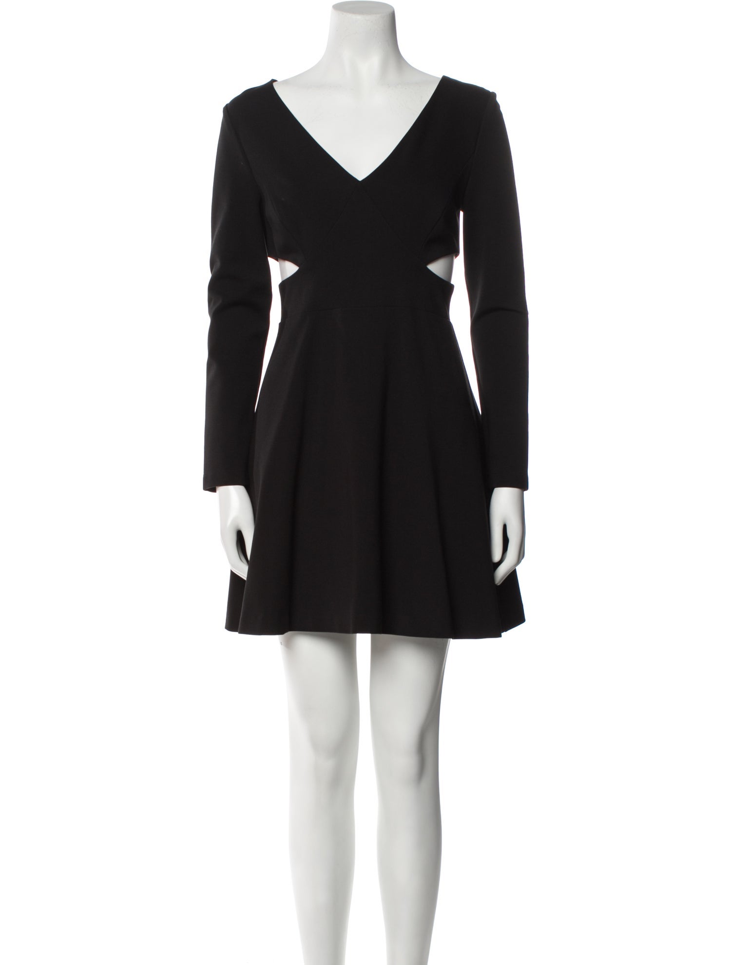 Halston Heritage V-Neck Mini Dress