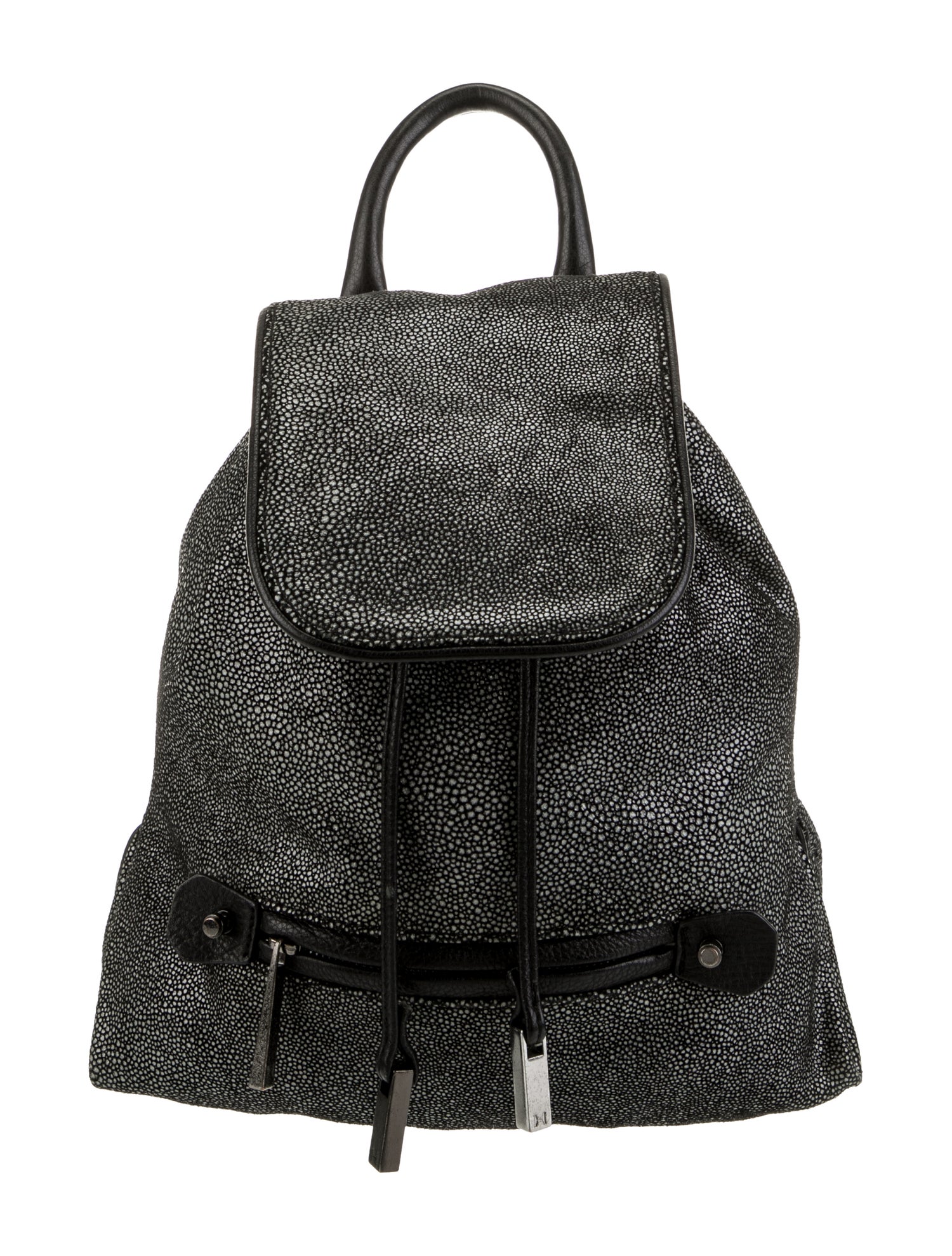 Halston Heritage Leather Backpack - Black Backpacks, Handbags ...