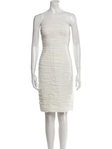 Halston Heritage Dresses Crew Neck Knee-Length Dress L