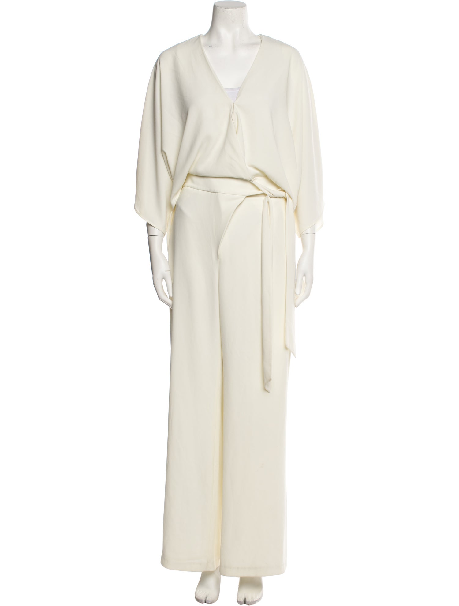 Halston Heritage V-Neck Jumpsuit