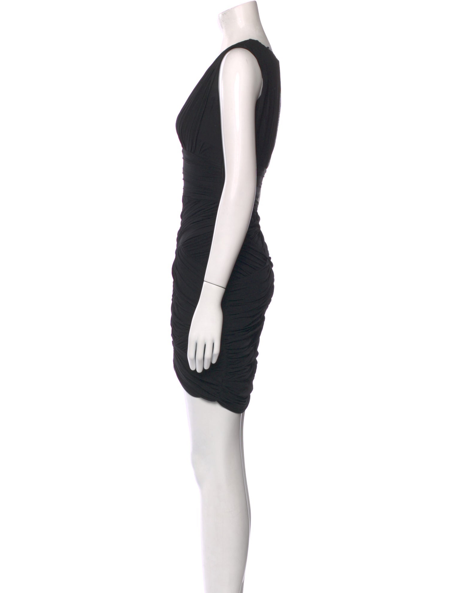 Halston Heritage V-Neck Mini Dress