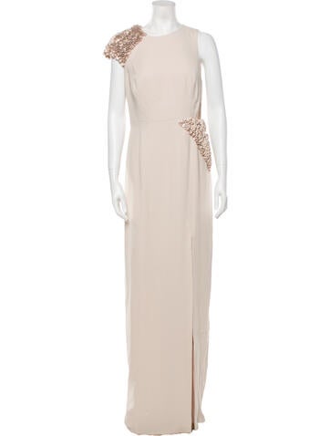 Halston Heritage Dresses Crew Neck Long Dress M