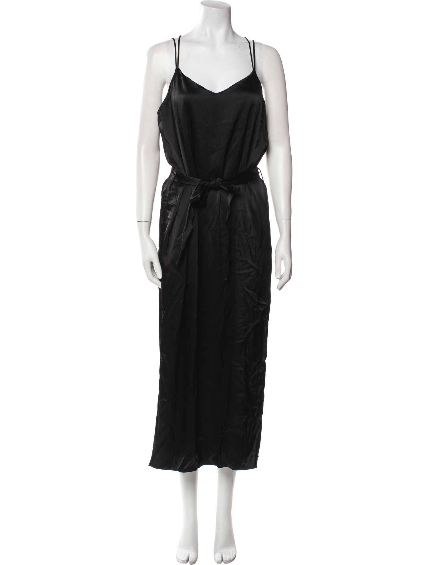 Halston Heritage V-Neck Long Dress