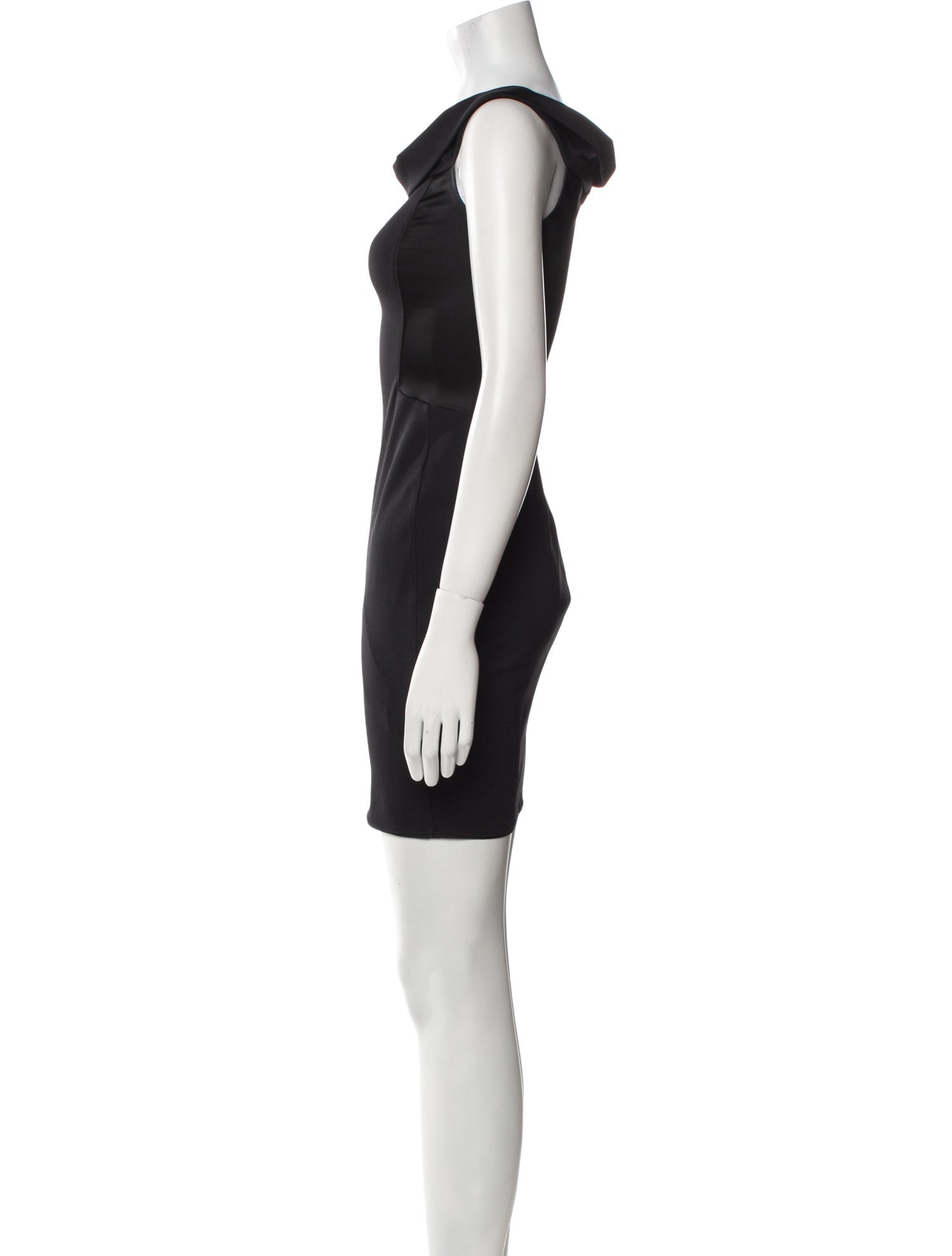 Halston Heritage Square Neckline Mini Dress