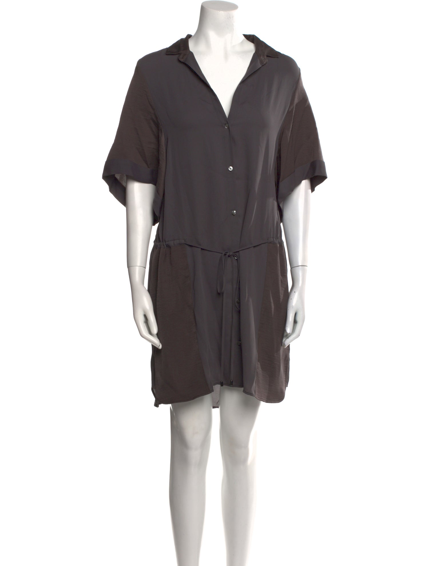 Halston Heritage V-Neck Knee-Length Dress