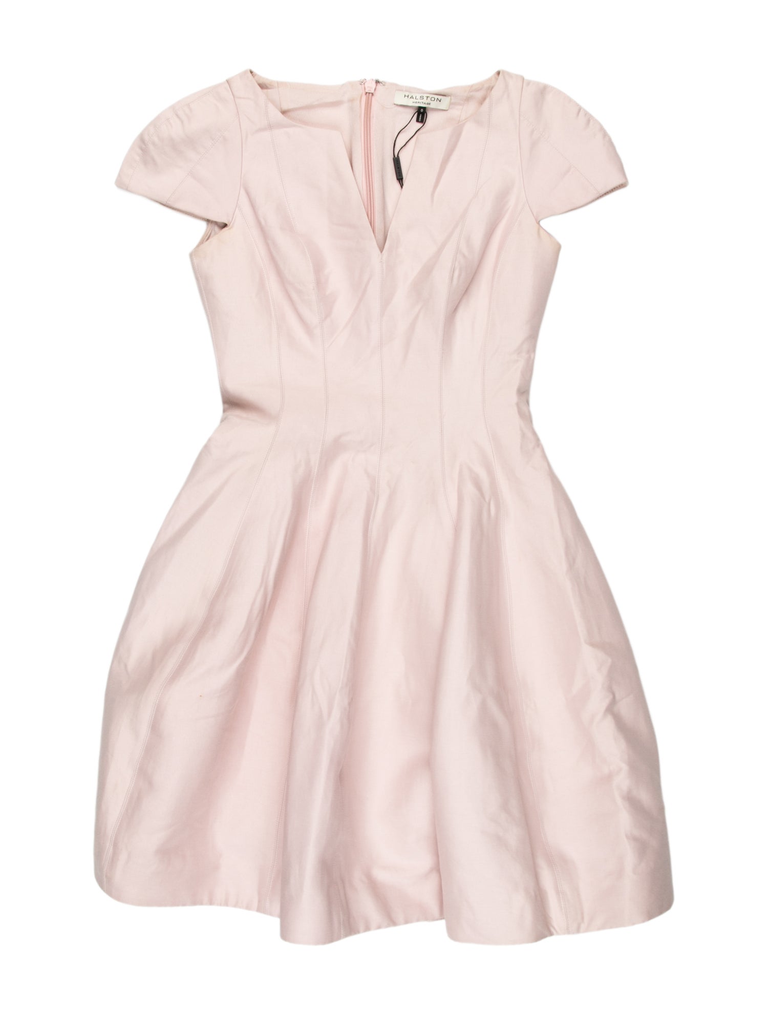 Halston Heritage Square Neckline Mini Dress