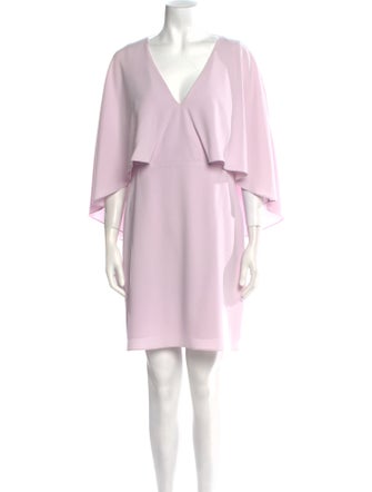 Halston Heritage V-Neck Mini Dress