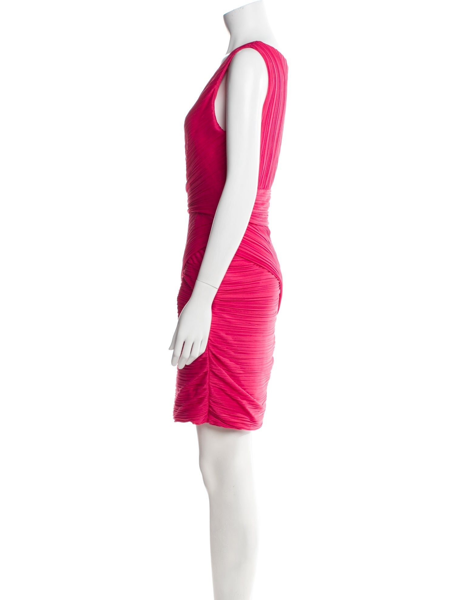 Halston Heritage V-Neck Mini Dress