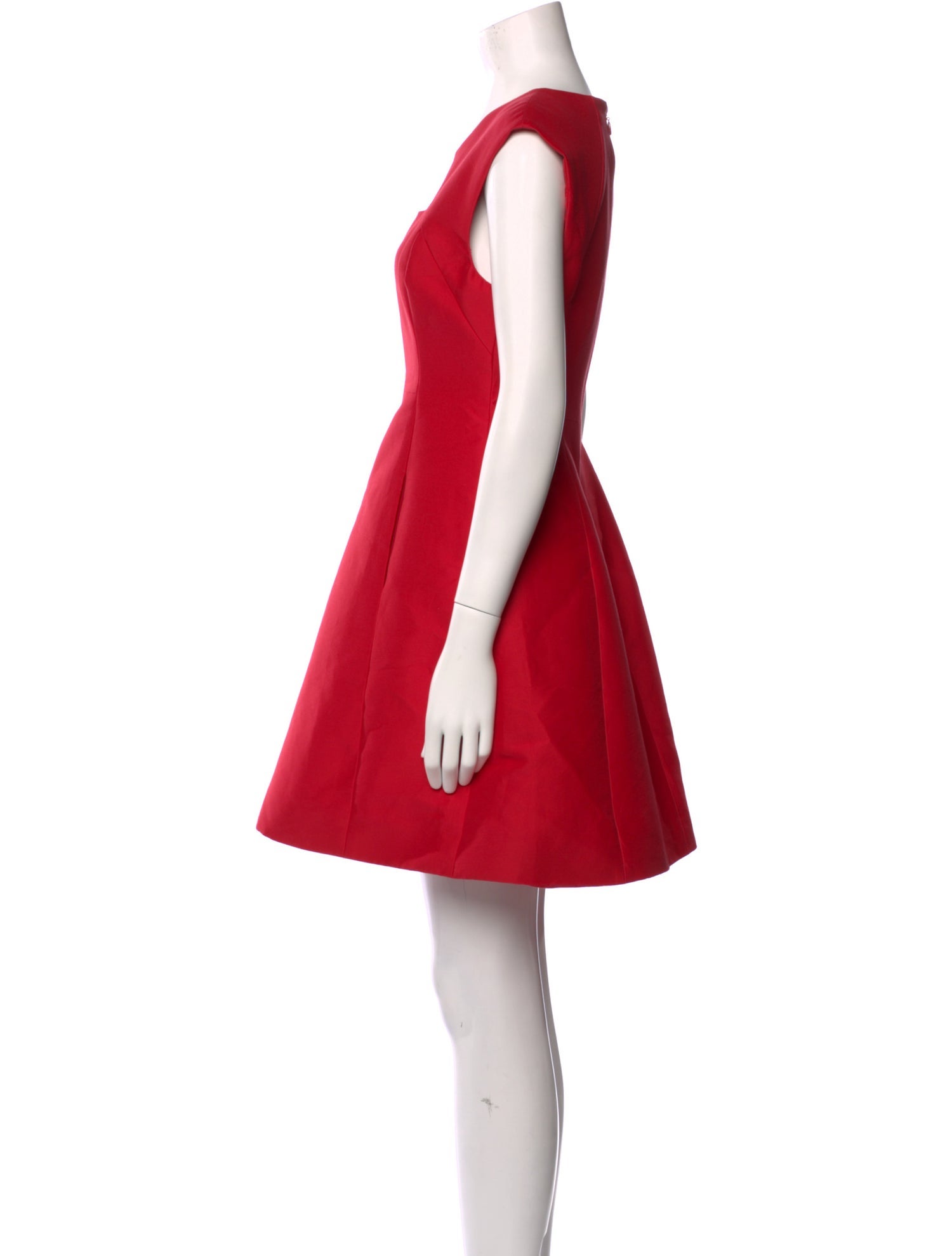 Halston Heritage Square Neckline Mini Dress