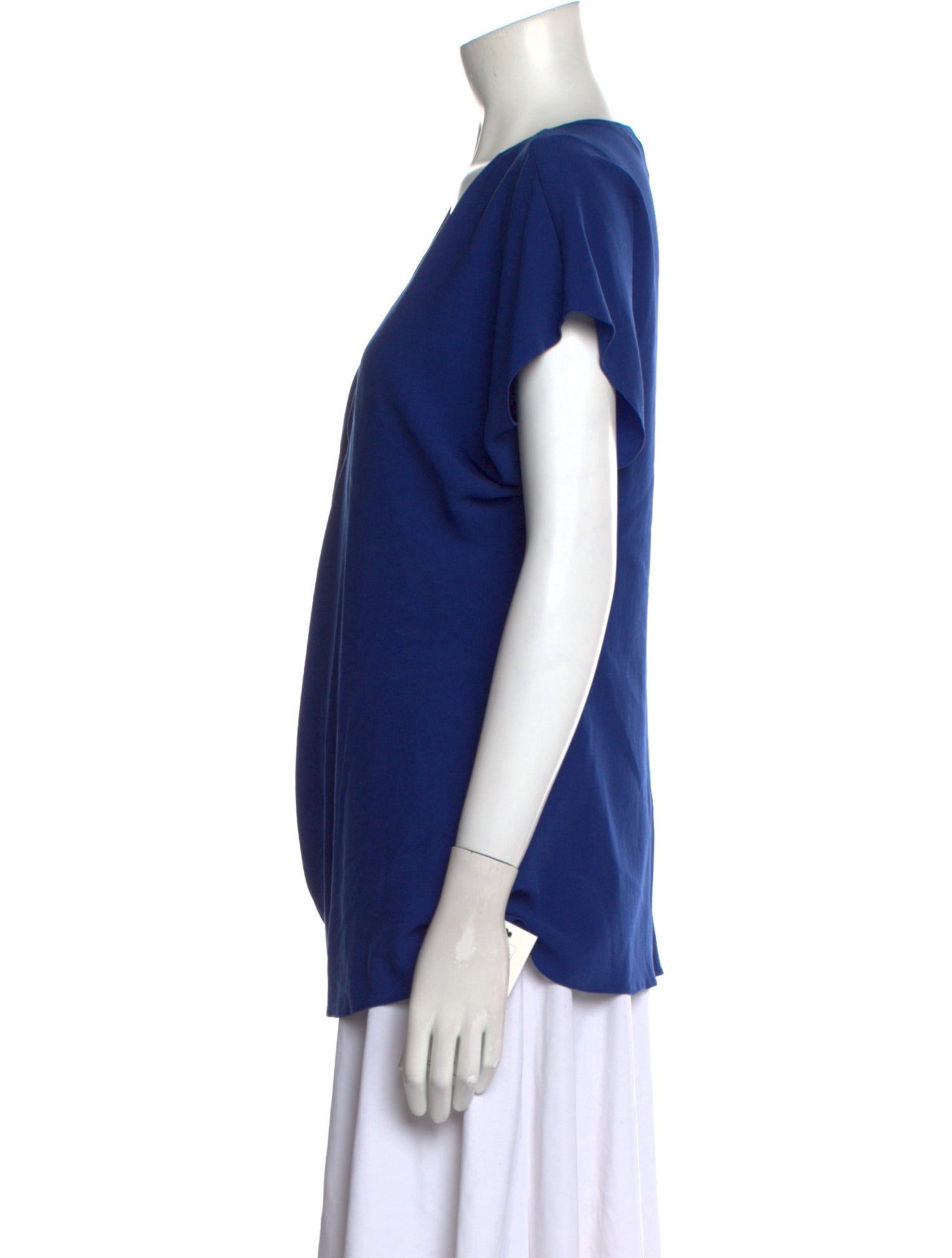 Halston Heritage V-Neck Short Sleeve Top