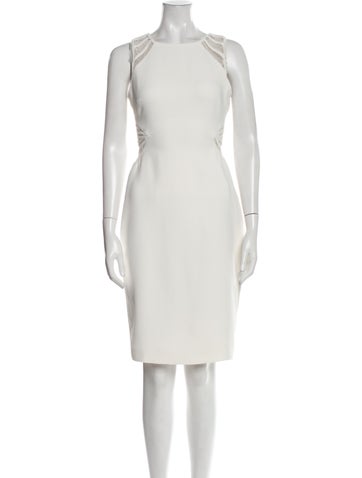 Halston Heritage Dresses Crew Neck Knee-Length Dress US 2 | XS