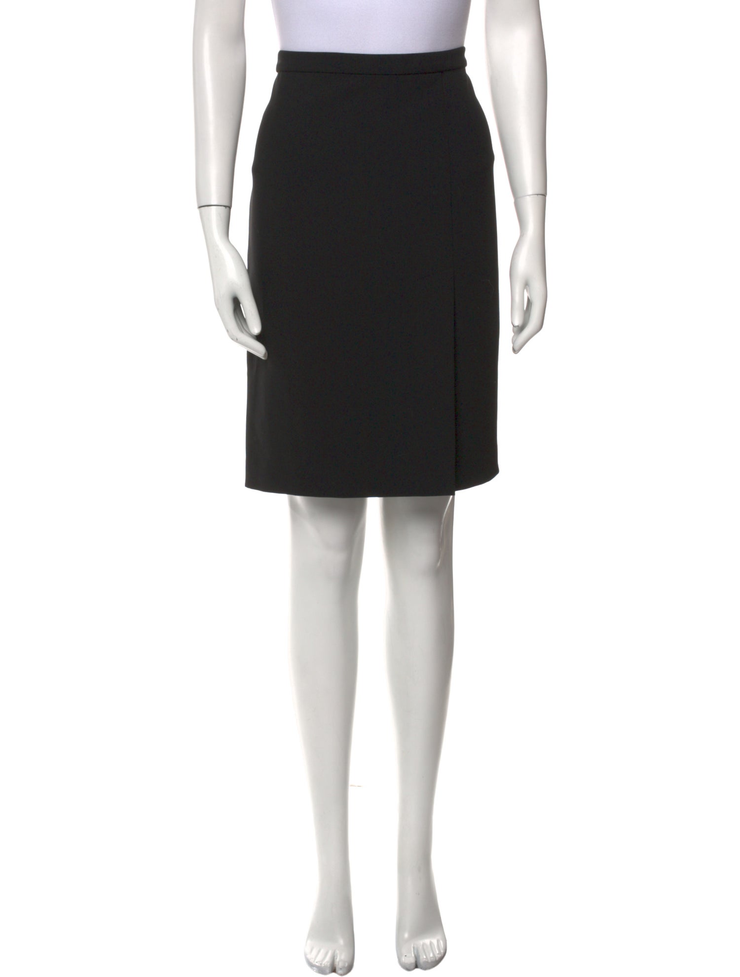 Halston Heritage Pleated Accents Knee-Length Skirt