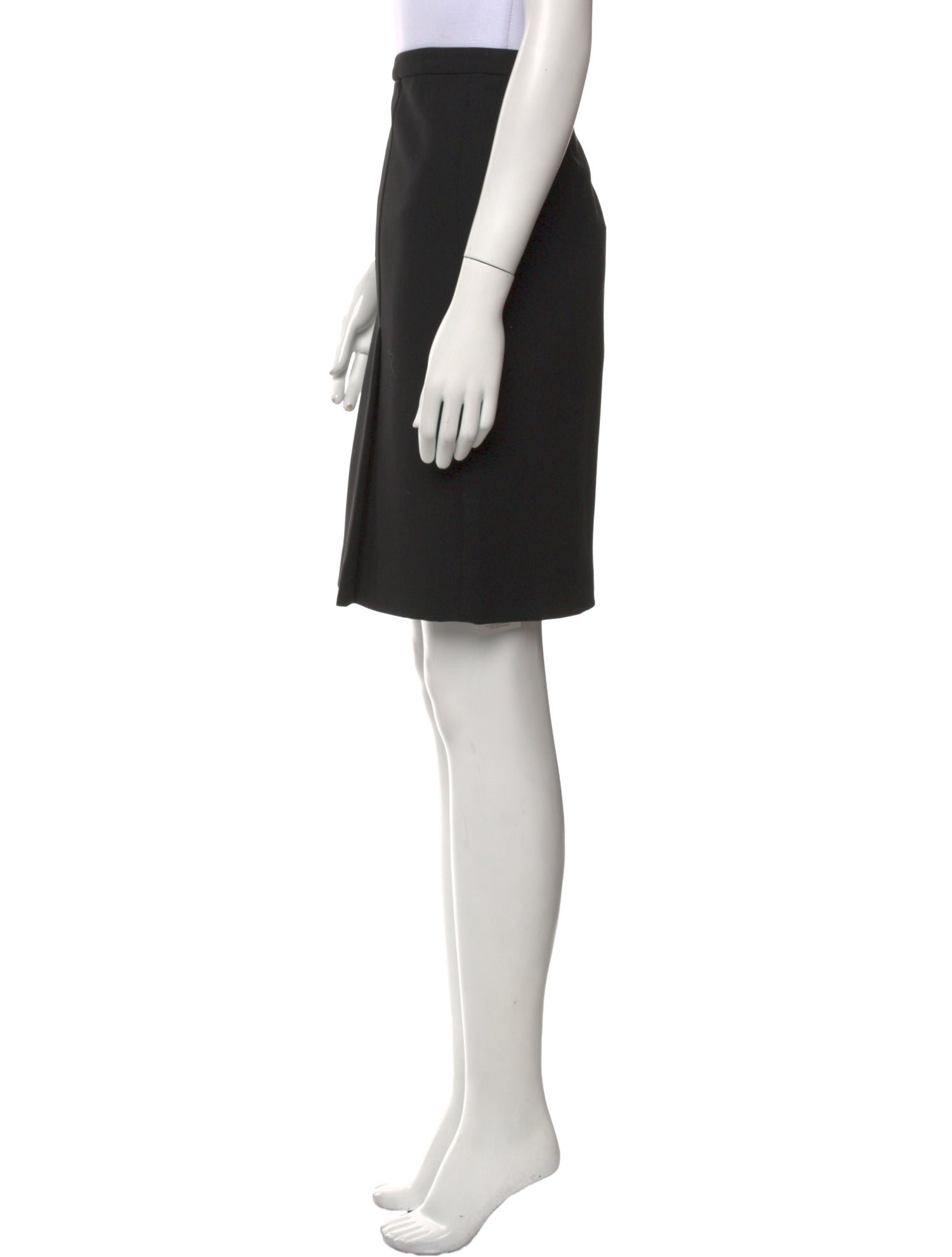 Halston Heritage Pleated Accents Knee-Length Skirt