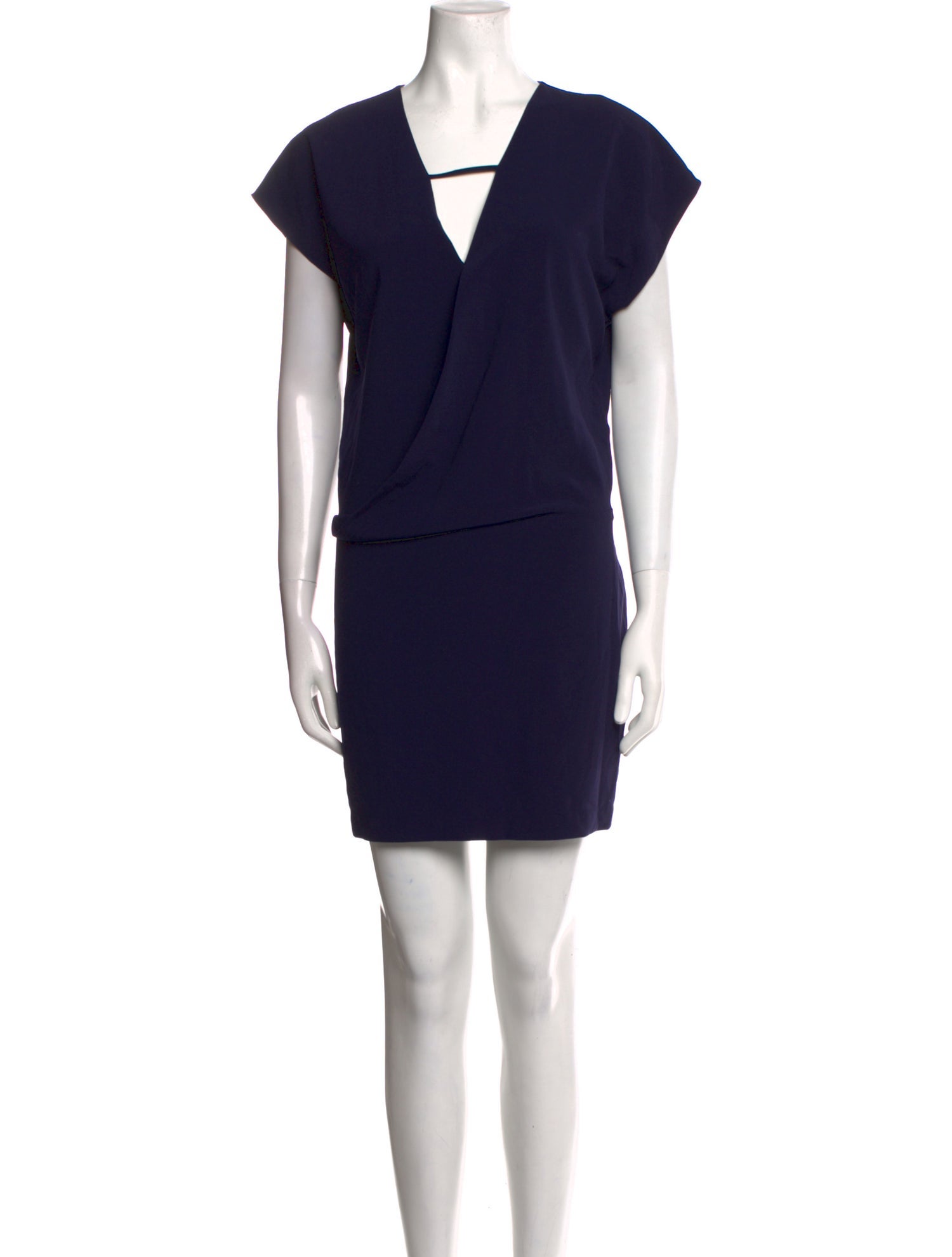 Halston Heritage V-Neck Mini Dress
