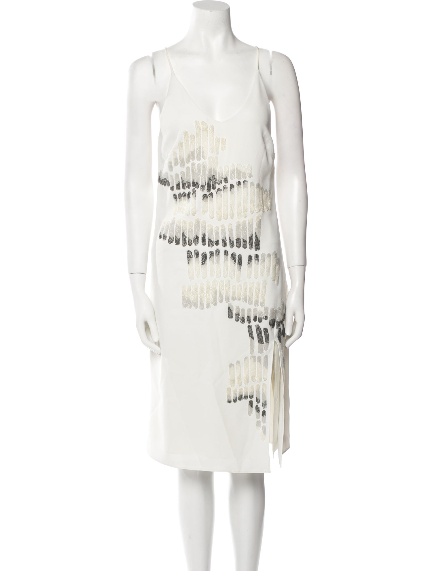 Halston Heritage Scoop Neck Knee-Length Dress