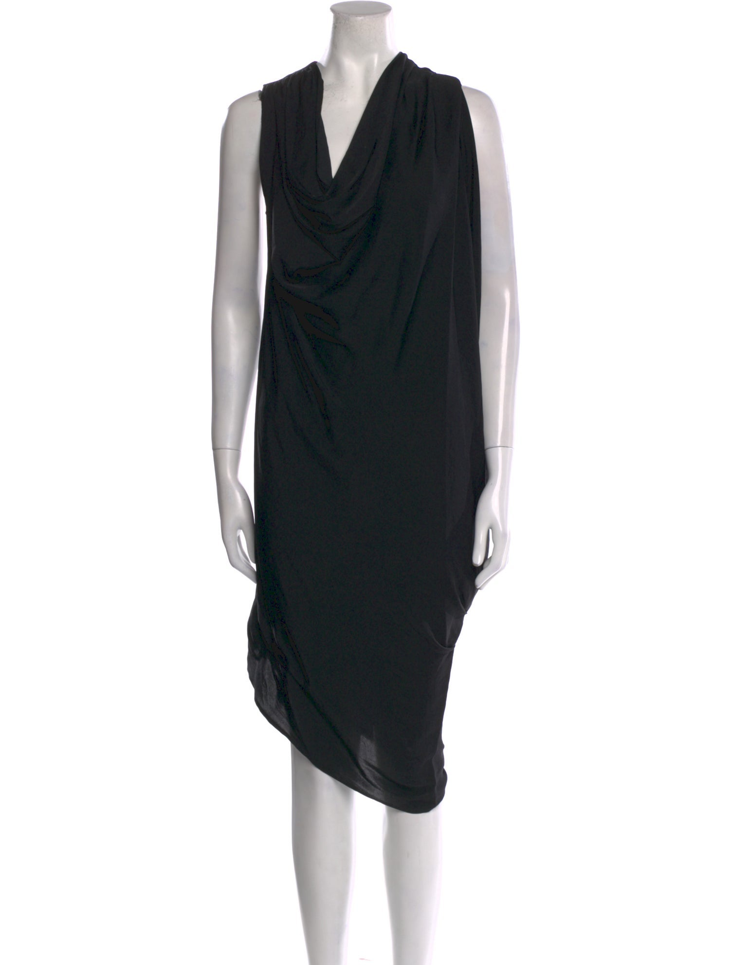 Halston Heritage Cowl Neck Knee-Length Dress