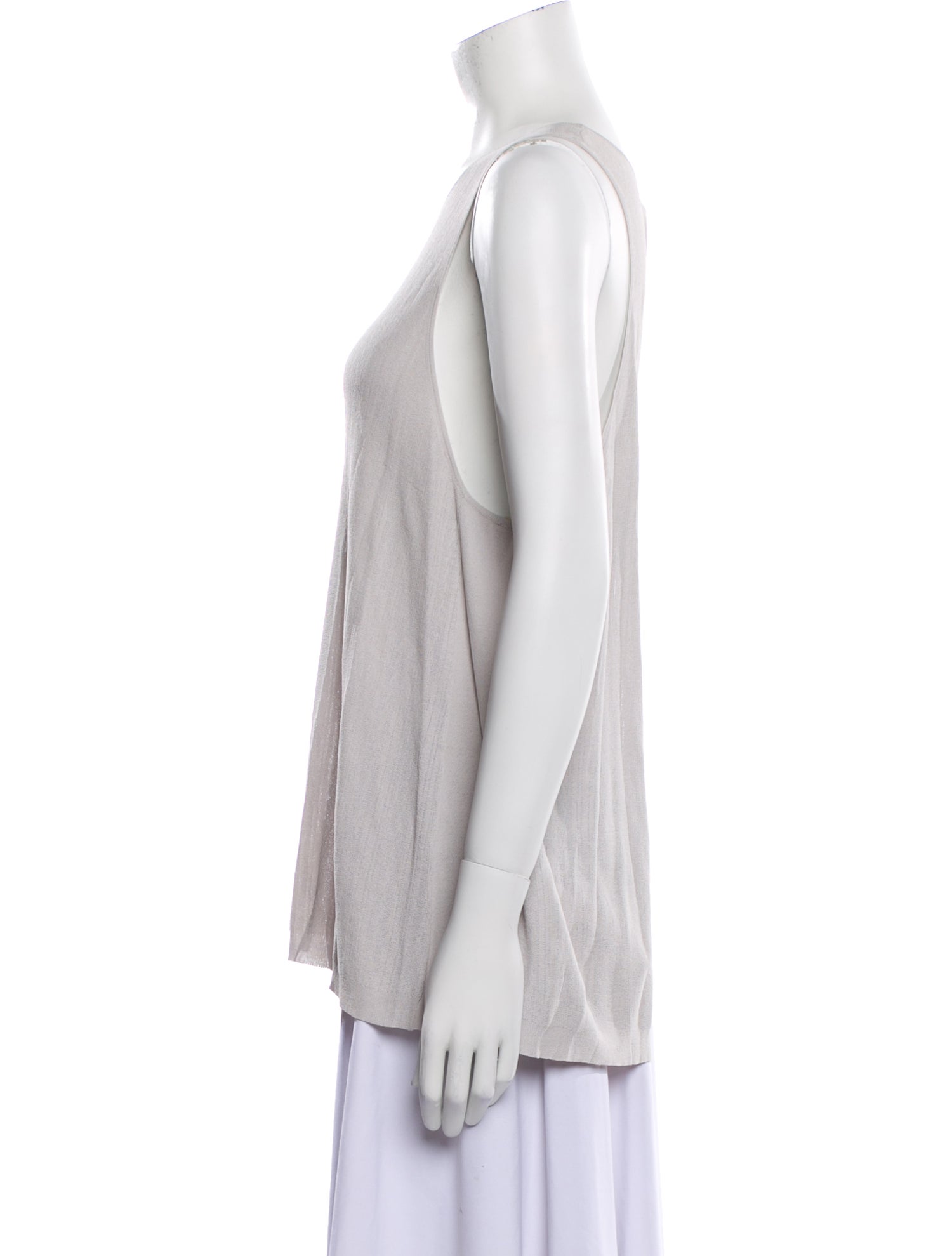 Halston Heritage Scoop Neck Sleeveless Top