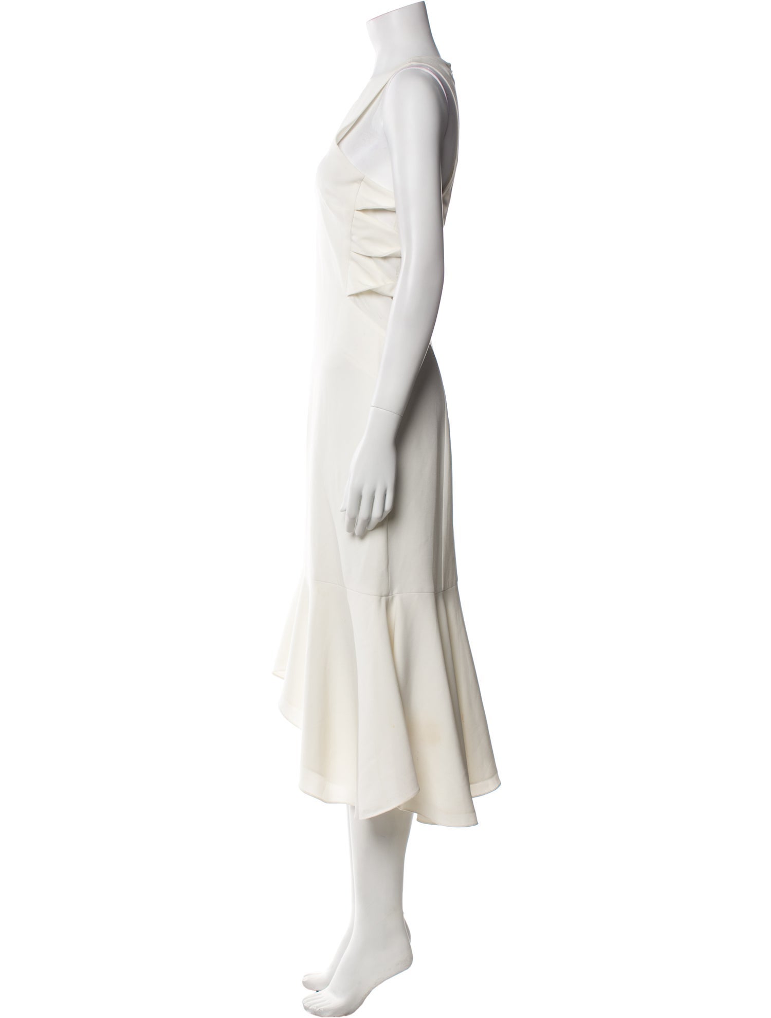 Halston Heritage Crew Neck Midi Length Dress w/ Tags