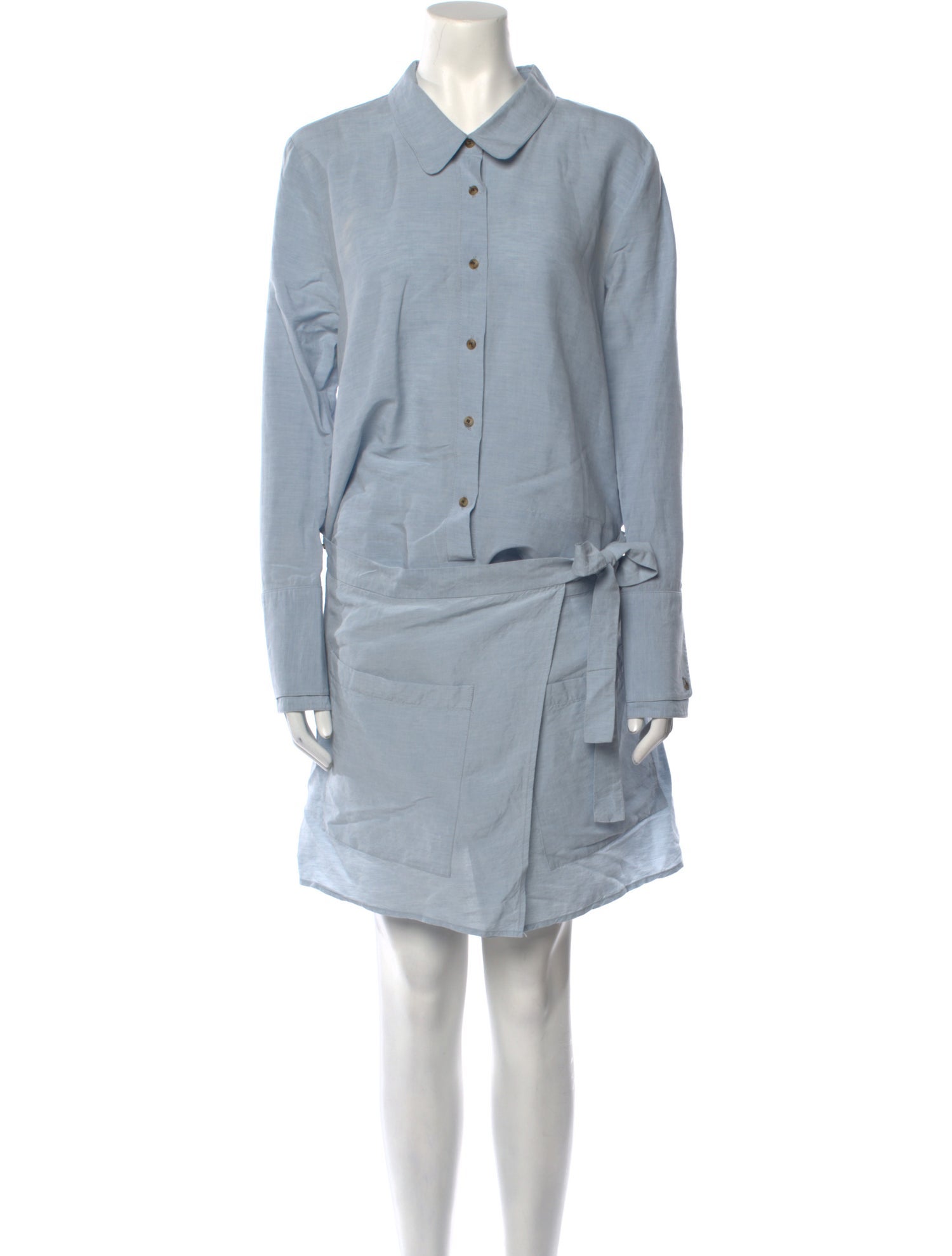 Halston Heritage Linen Mini Dress