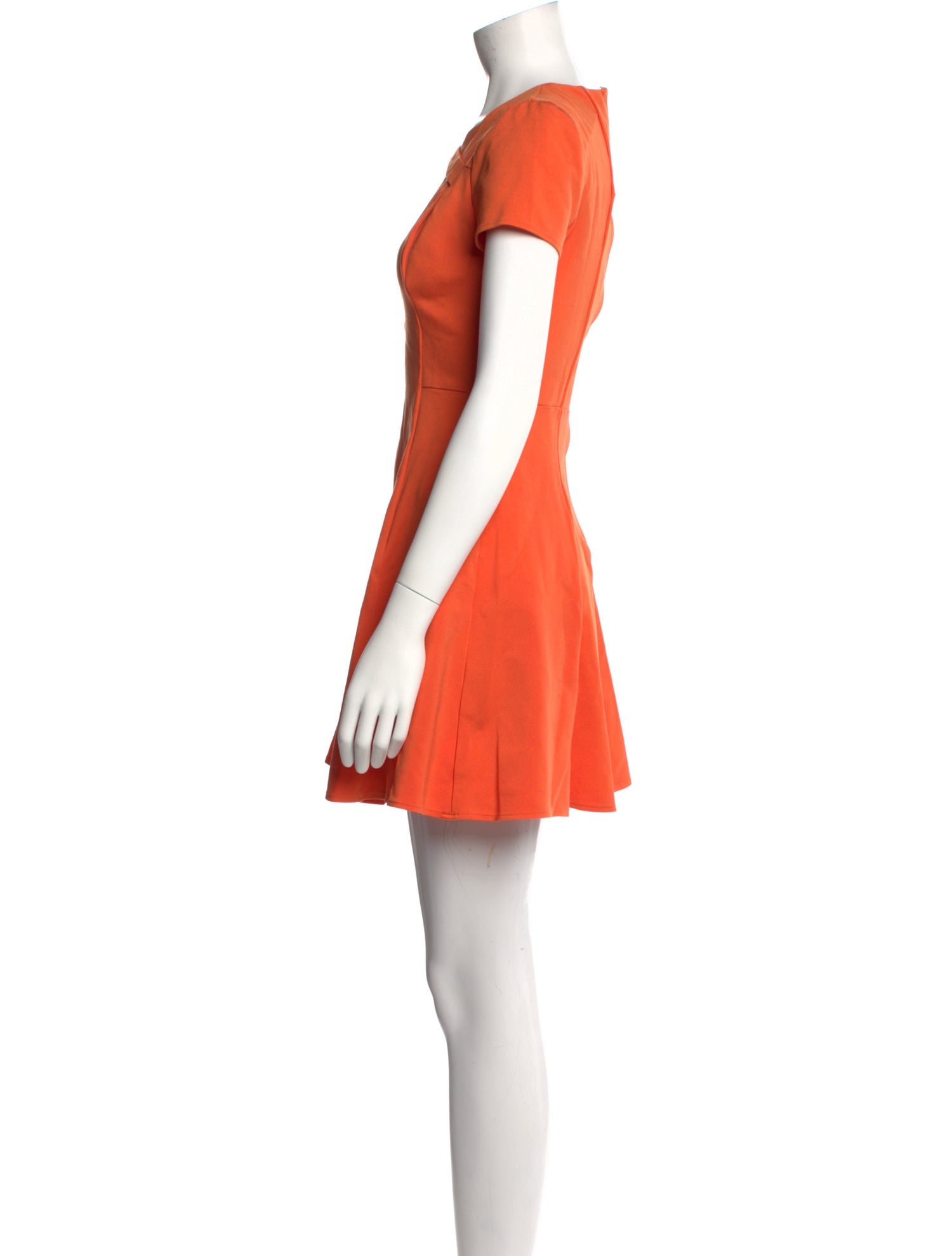 Halston Heritage Square Neckline Mini Dress