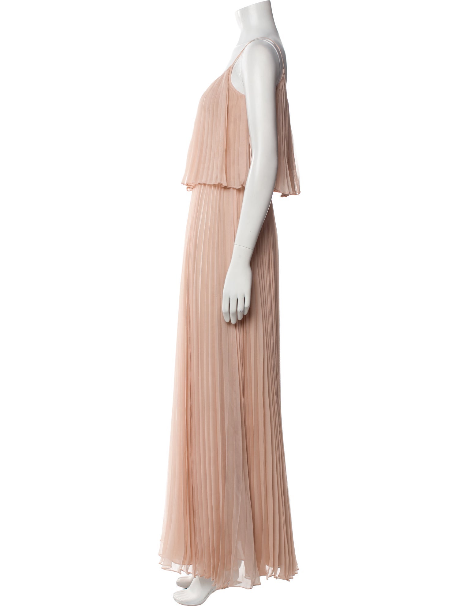 Halston Heritage Silk Long Dress