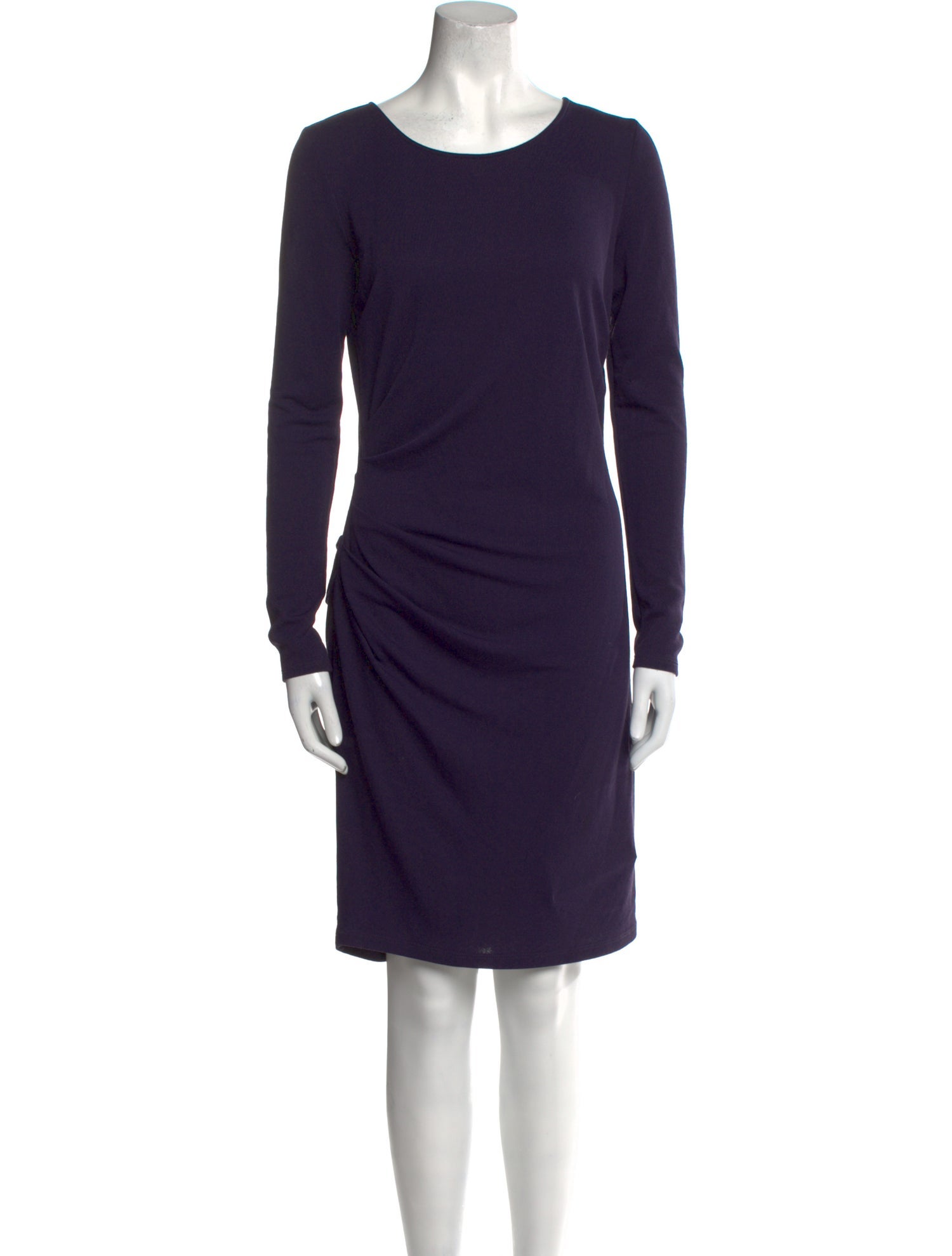 Halston Heritage Bateau Neckline Mini Dress