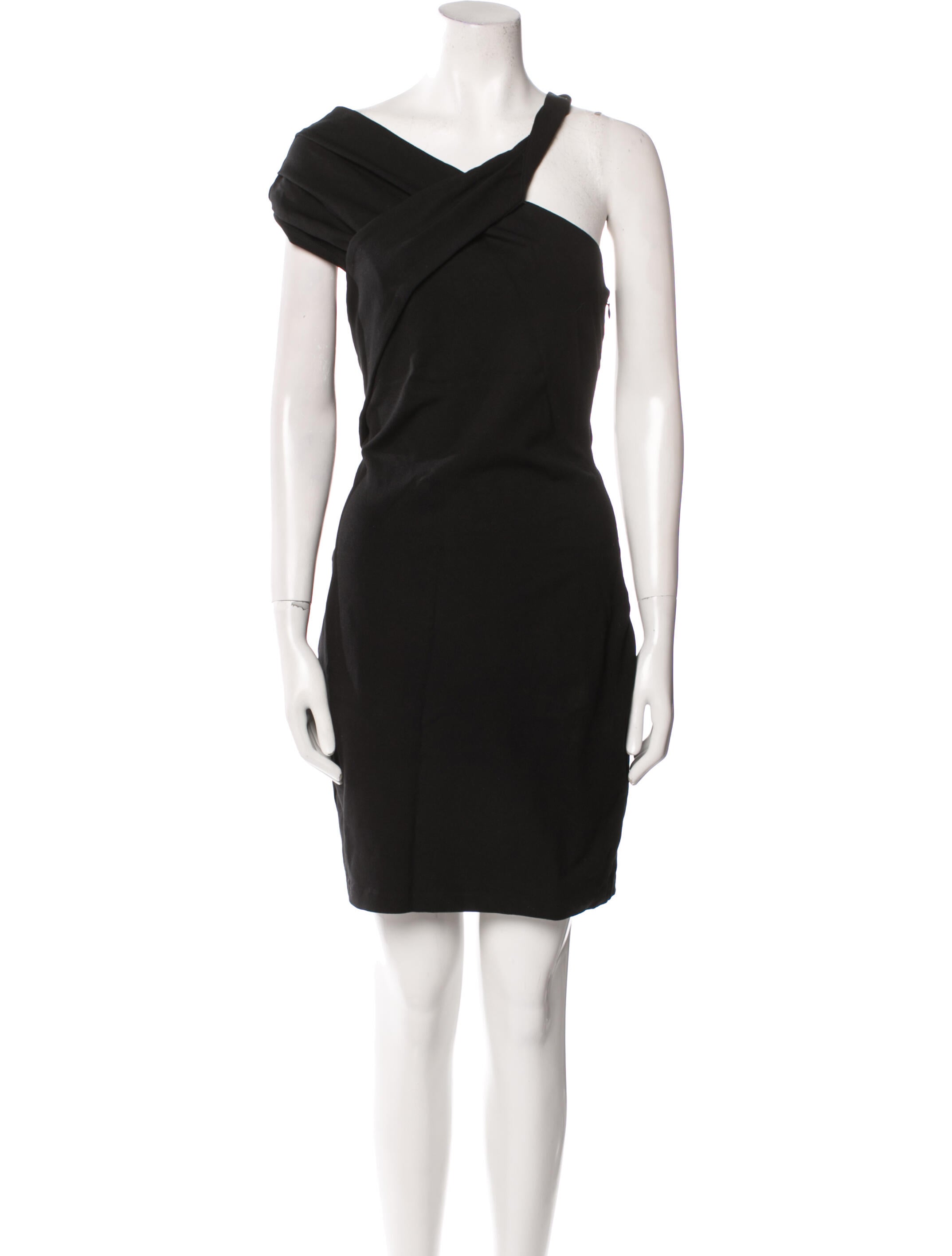 Halston Heritage One-Shoulder Mini Dress