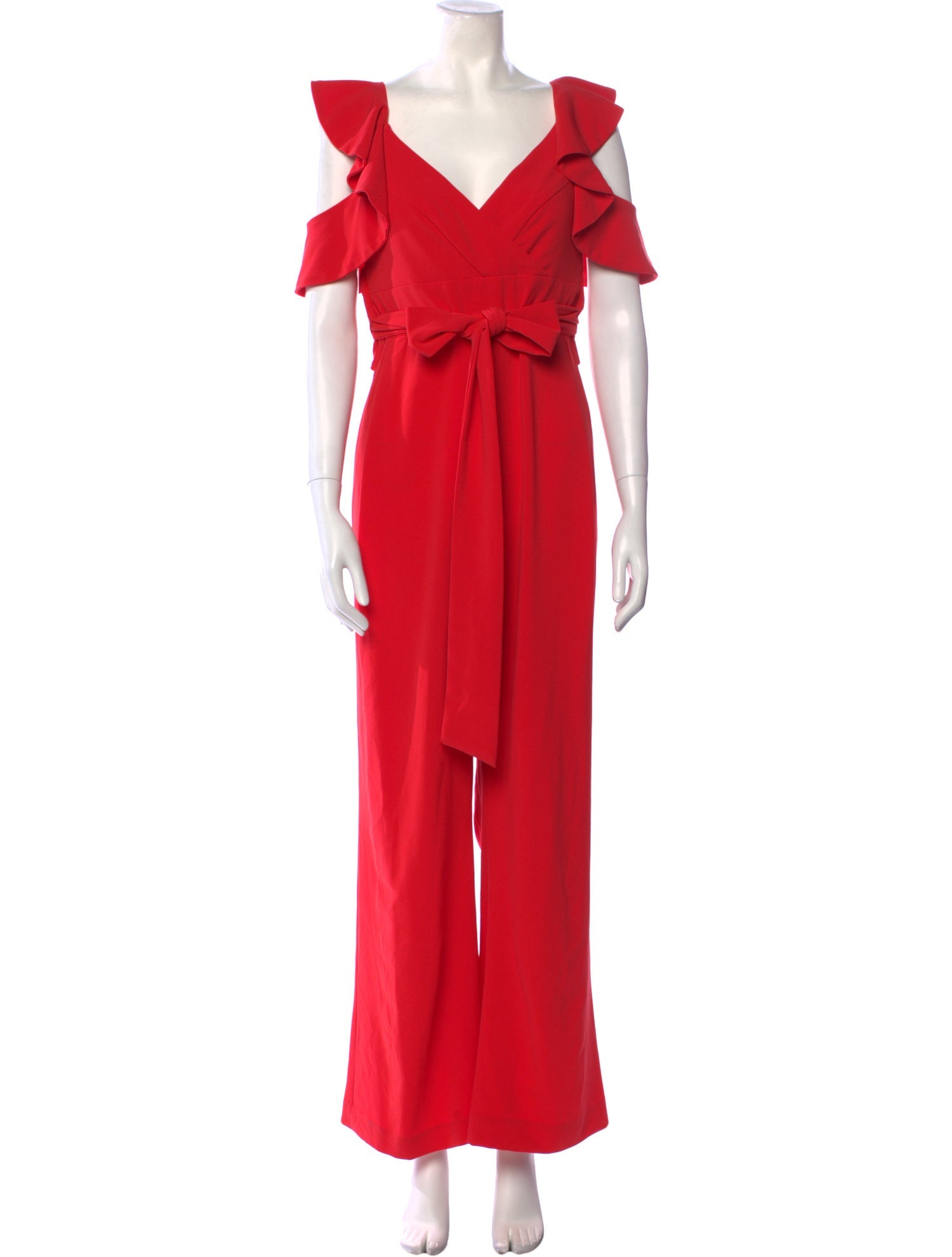 Halston Heritage V-Neck Jumpsuit