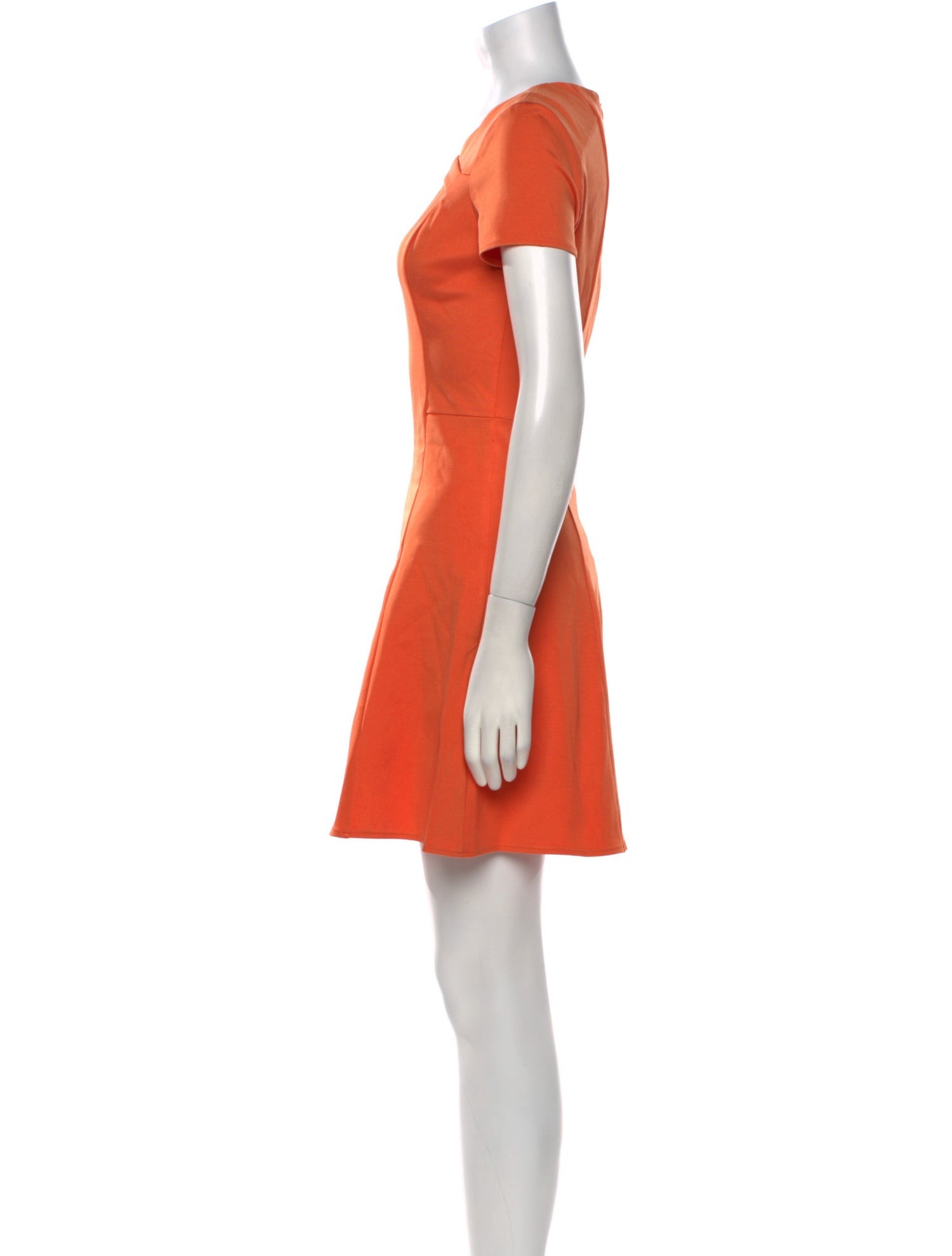 Halston Heritage Square Neckline Mini Dress