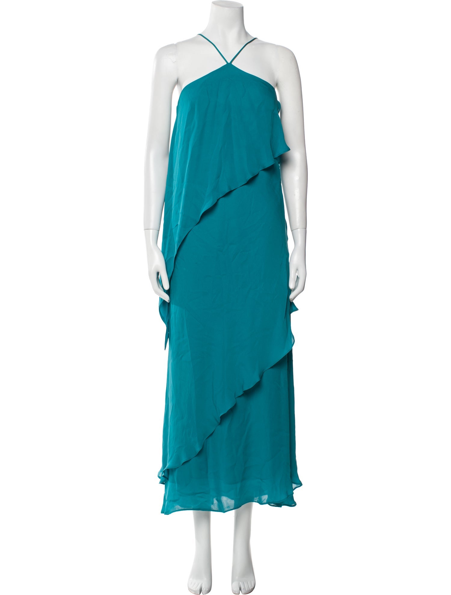 HALSTON HERITAGE マキシドレス HALSTON HERITAGE Dress Women's XS Long Sleeve Stretch Maxi
