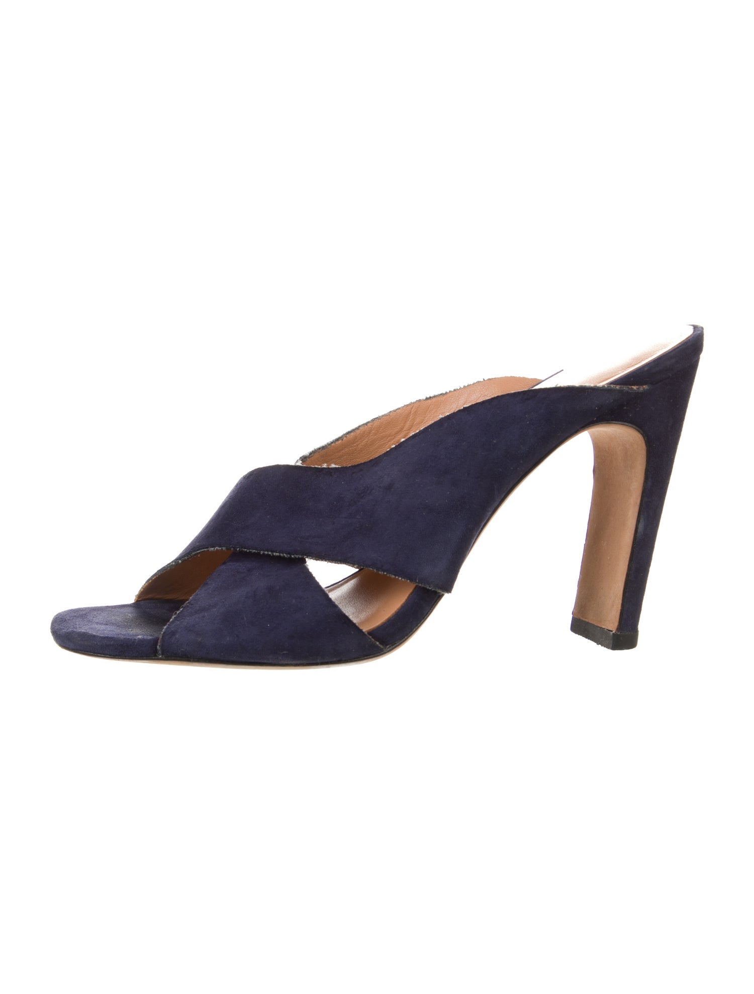 Halston Heritage Suede Slides